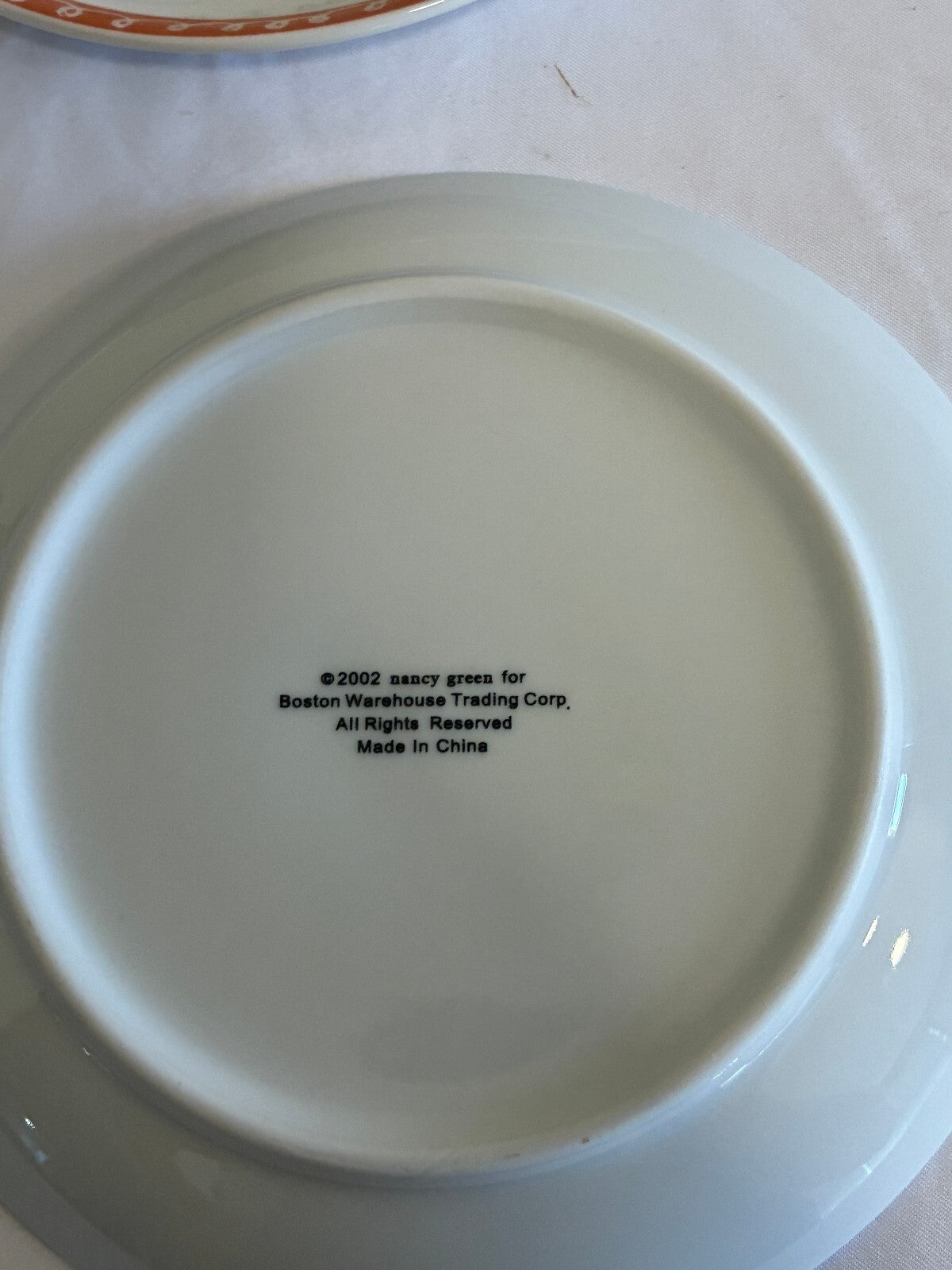 Cute Set of 4 Nancy Green Cake Plates with Funny Dessert Plate Quotes