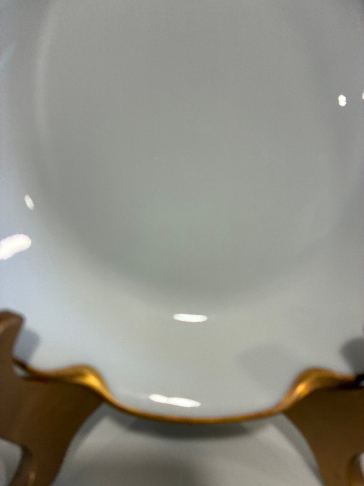 Antique Haviland& Co Limoges 7.5" Gold Rim Bowls Set of 7, French Porcelain