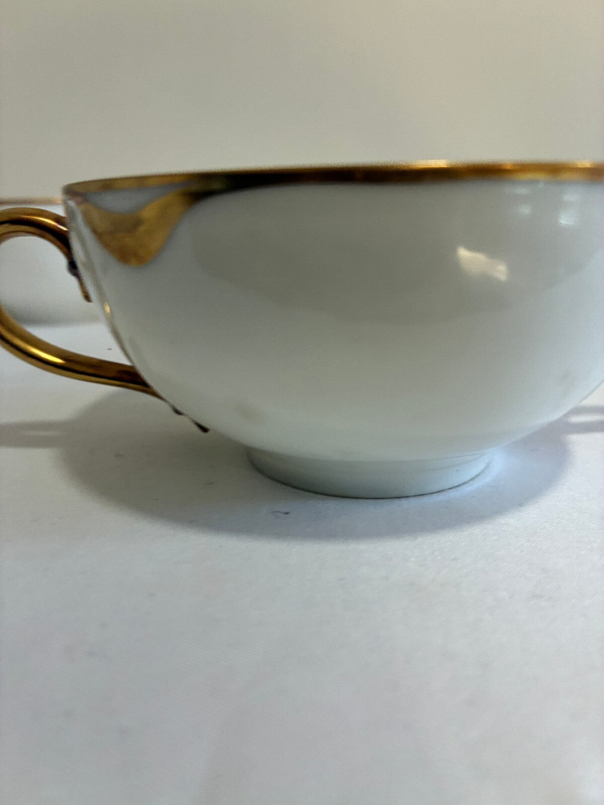 Antique Haviland Limoges Double Handle Bouillon Cups, Set of 4 | France