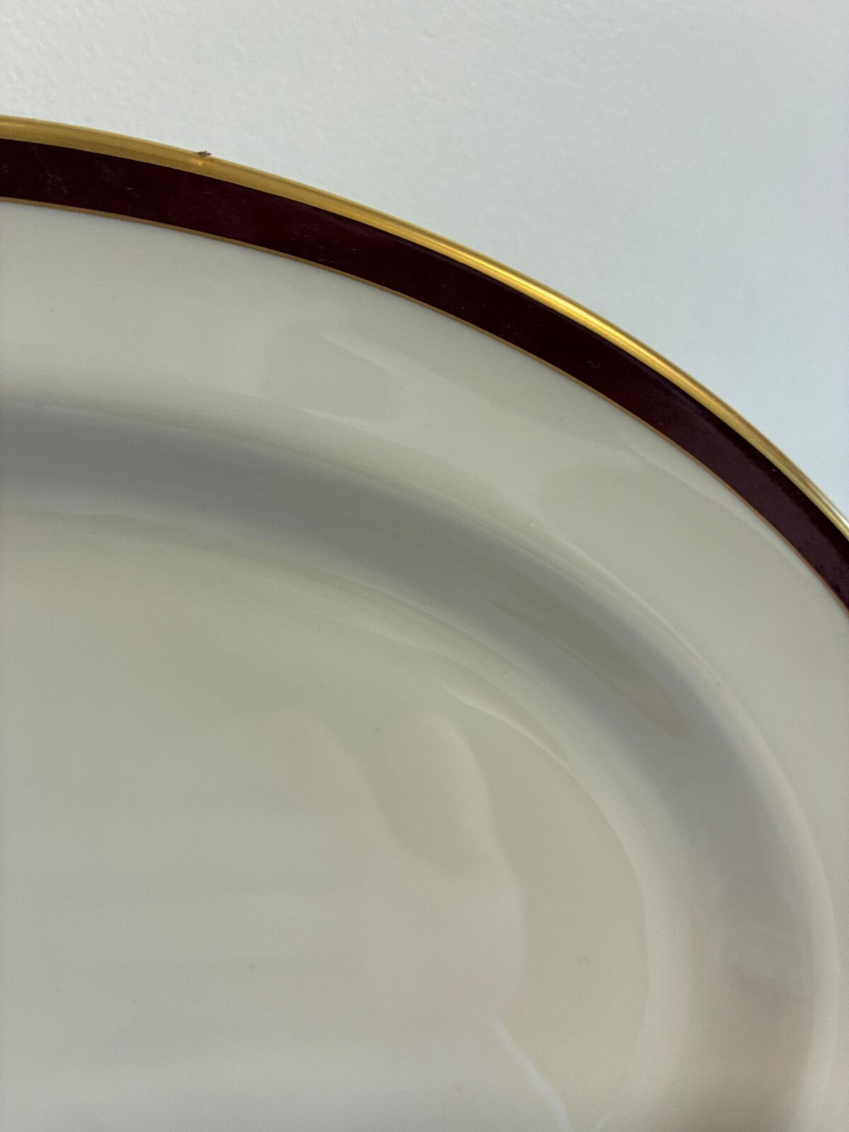 Vintage Pickard Ensemble Burgundy Oval Serving Platter, Made in USA