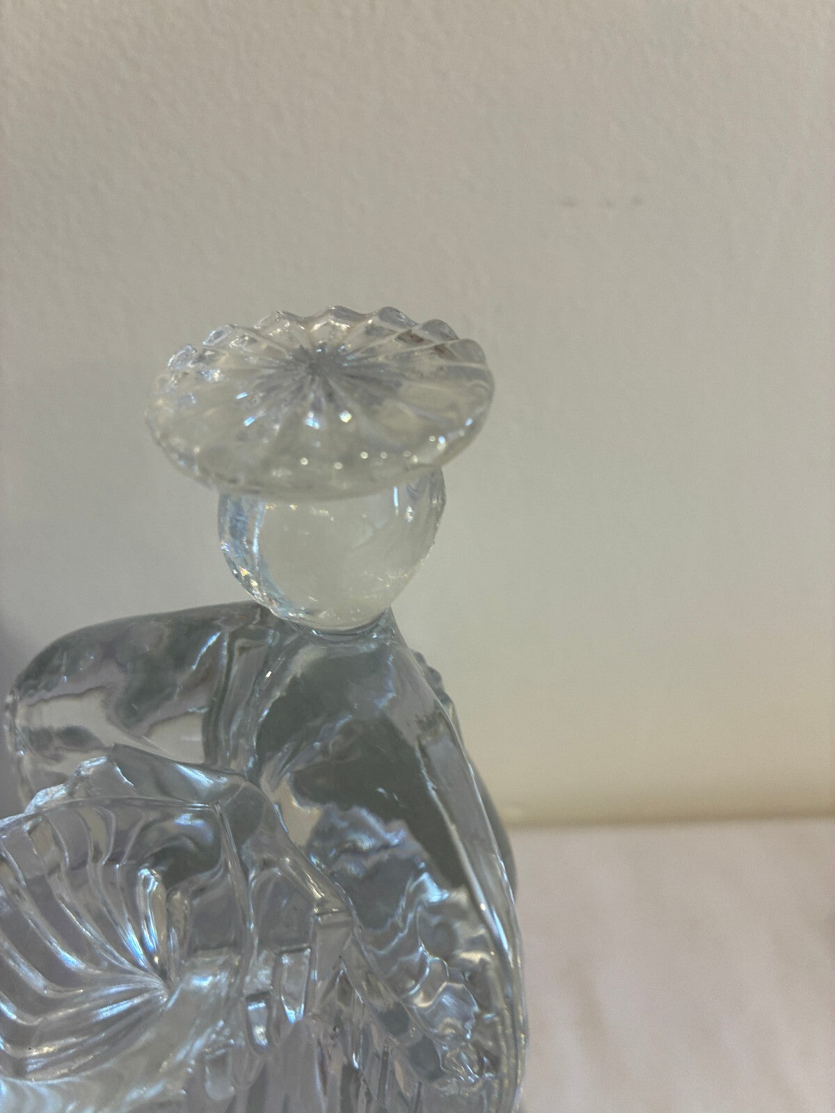 Vintage Mikasa Crystal Angel Candle Holders Pair, Praying Angel Figurines