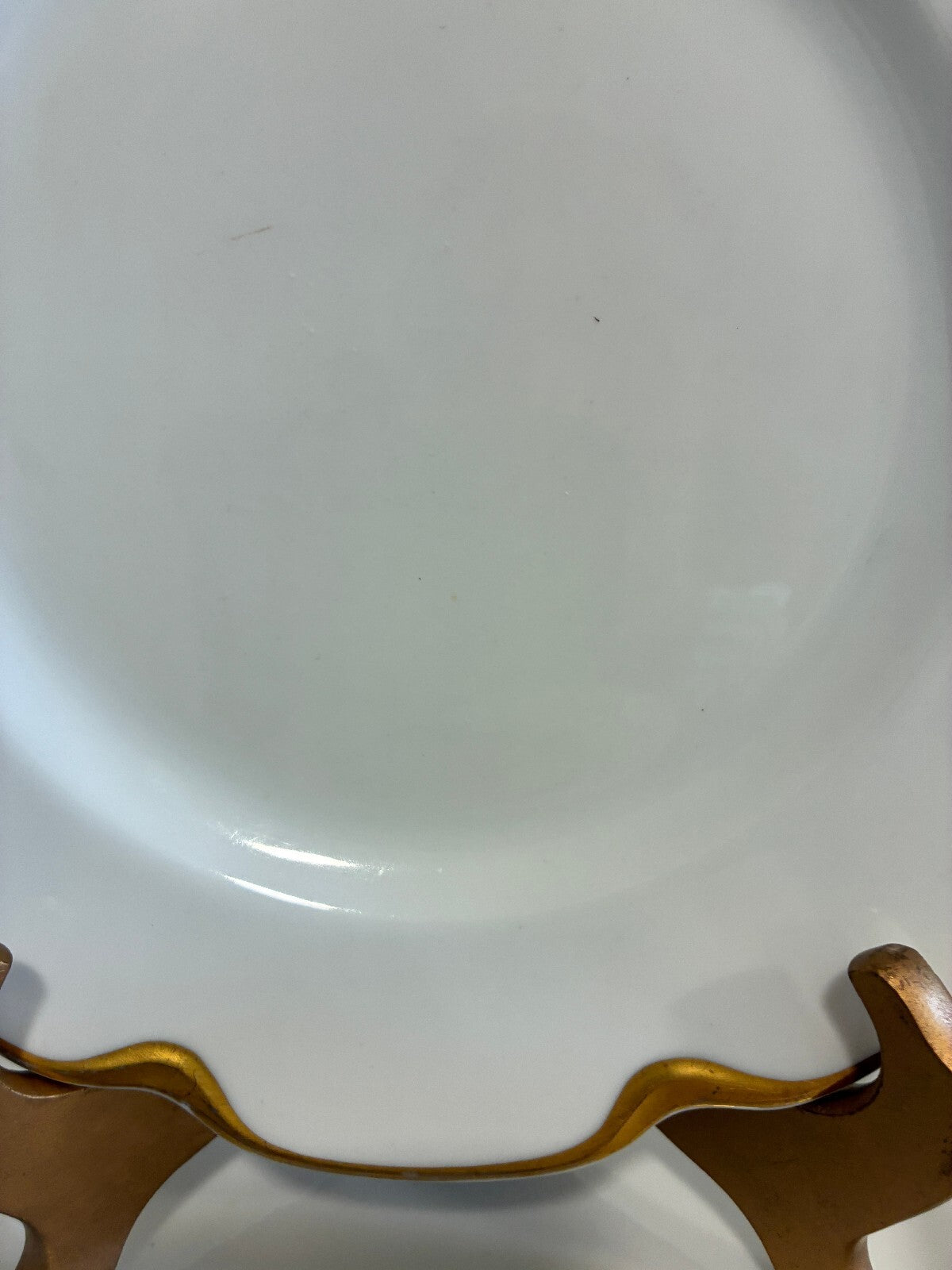 Antique Haviland & Co Limoges Gold  Rim Plates Set of 12, French Porcelain