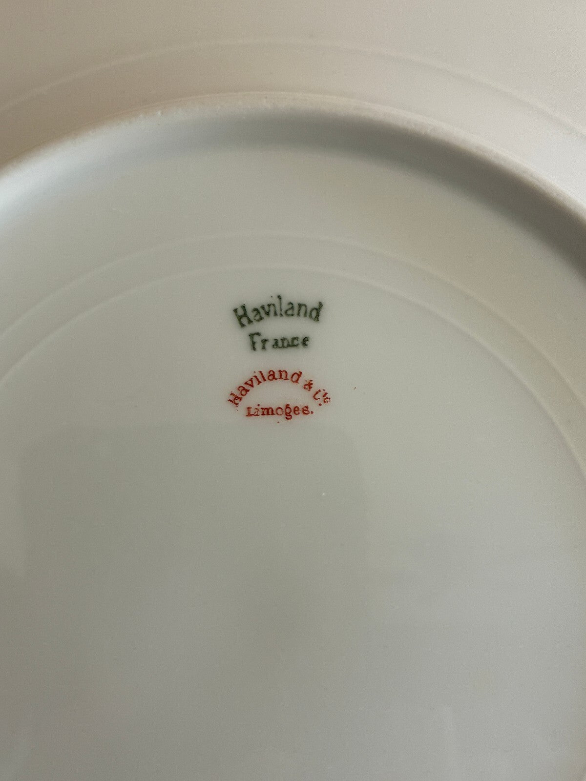 Antique Haviland & Co Limoges Gold Rim Plates Set of 10, 8.6"French Salad Plates