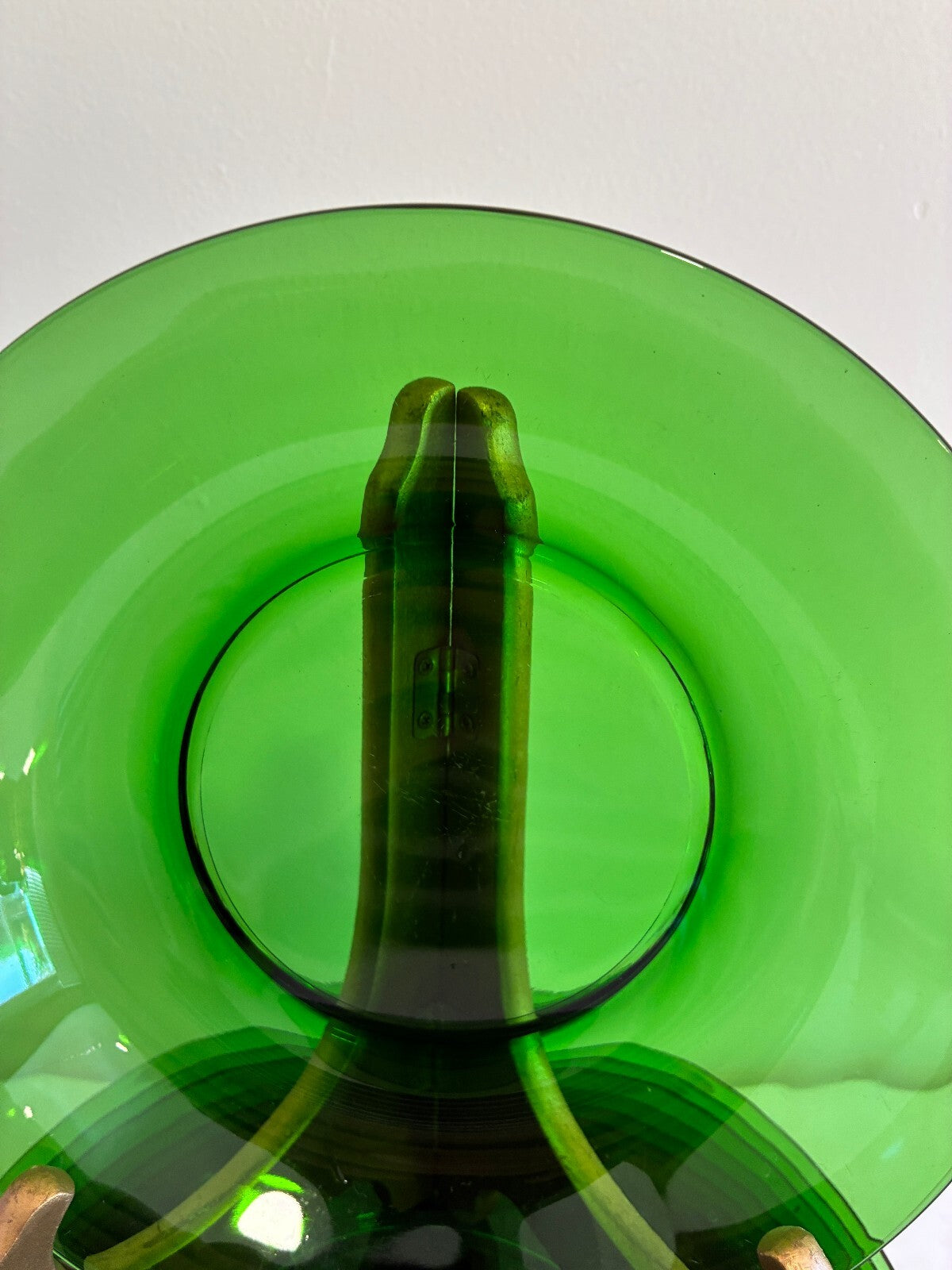 Vintage Set of 11 Vereco France Green Glass Bowls, Emerald Green Bowls