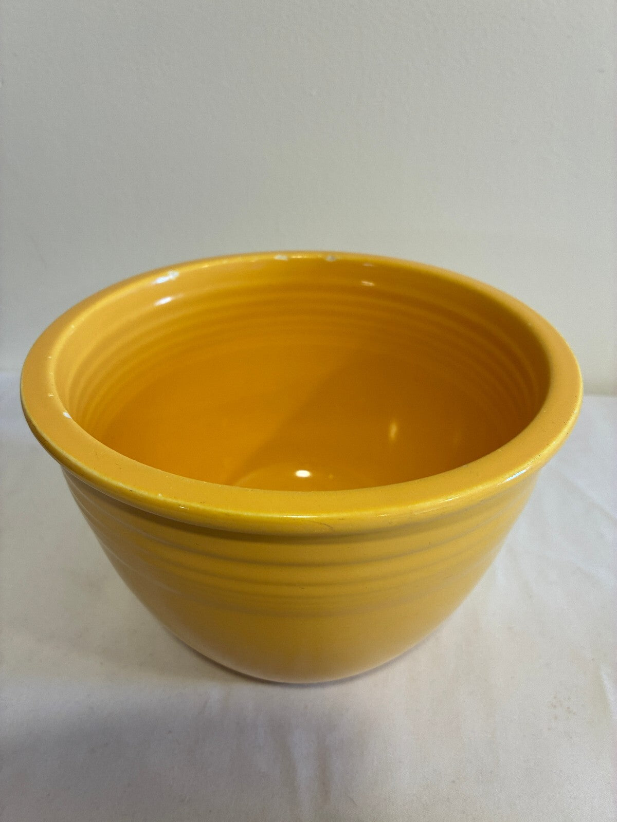 Vintage Fiesta Yellow #3 Mixing Bowl | Homer Laughlin Fiestaware Nesting Bowl