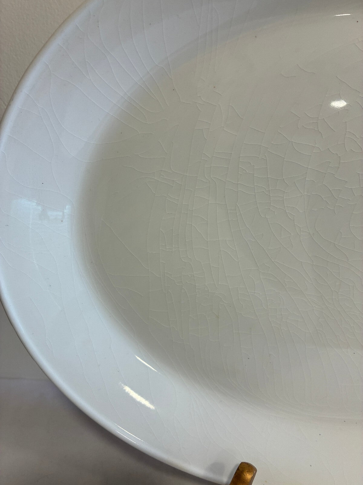 Vintage Johnson Brothers White Ironstone Oval Platter | Made in England |