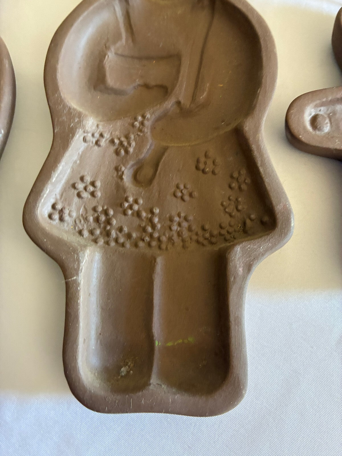 Vintage Hartstone Pottery Bear Family Cookie Molds Set of 3 | New Country USA