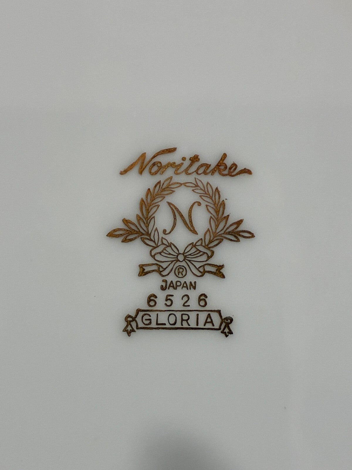 Vintage Noritake Gloria China Plates Set of 8, Gold Rim Dessert Plates, Japan