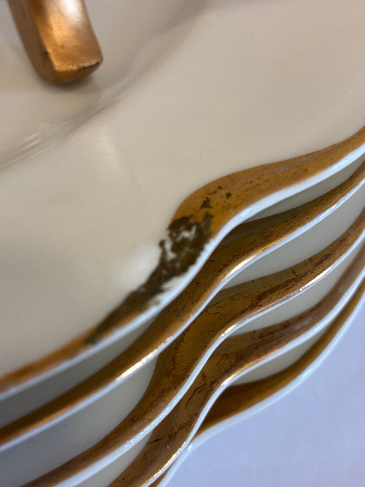 Antique Haviland & Co Limoges France Plates Set of 6 | Gold Trim