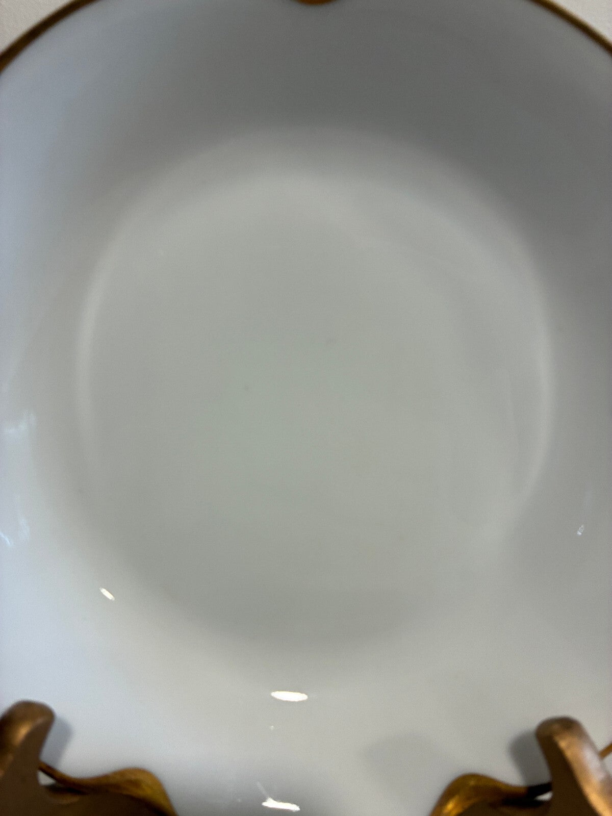 Antique Haviland& Co Limoges 7.5" Gold Rim Bowls Set of 7, French Porcelain