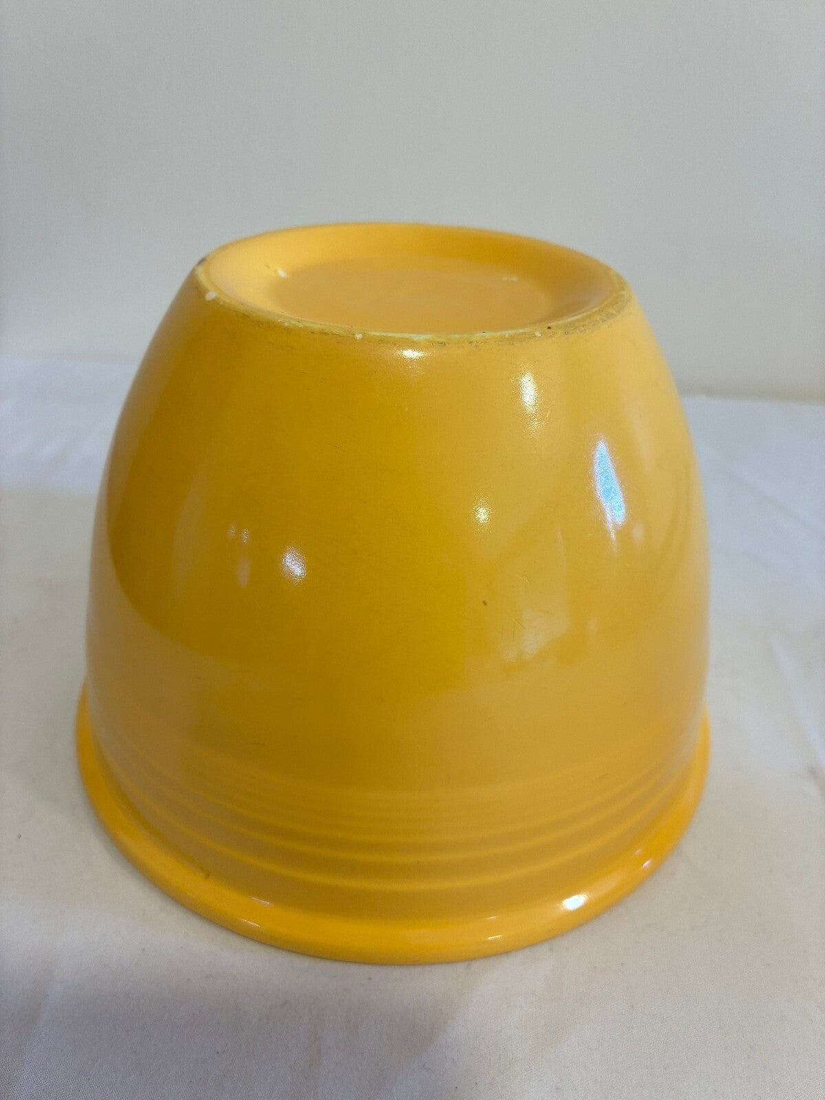 Vintage Fiesta Yellow #3 Mixing Bowl | Homer Laughlin Fiestaware Nesting Bowl