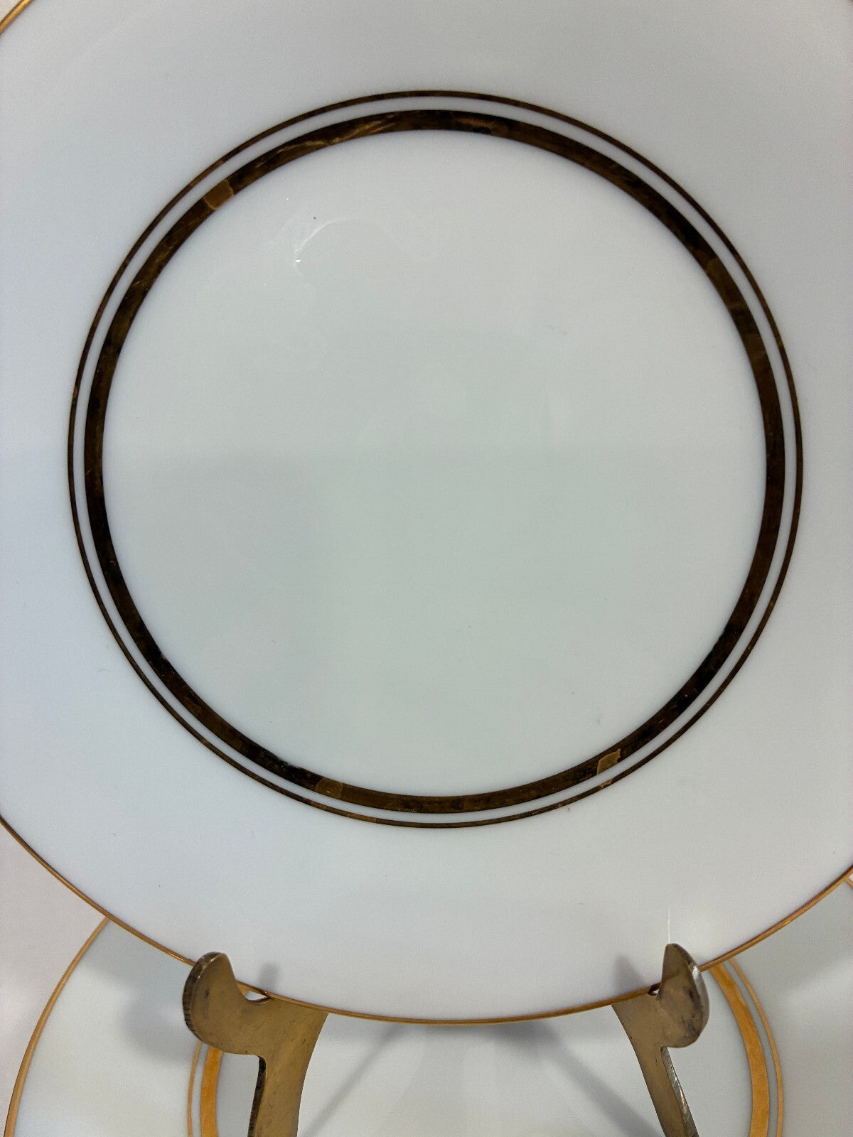 Vintage Noritake Gloria China Plates Set of 8, Gold Rim Dessert Plates, Japan