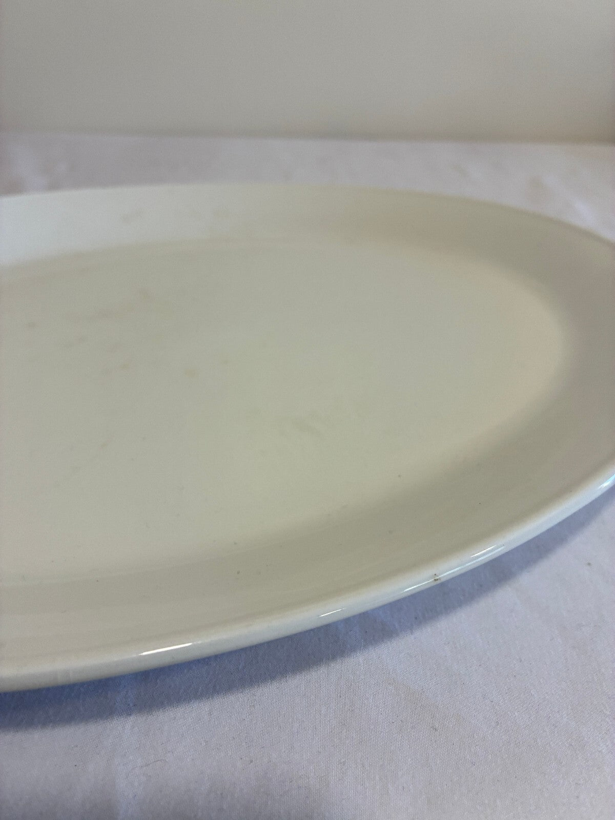 Vintage Johnson Brothers White Ironstone Platter, England