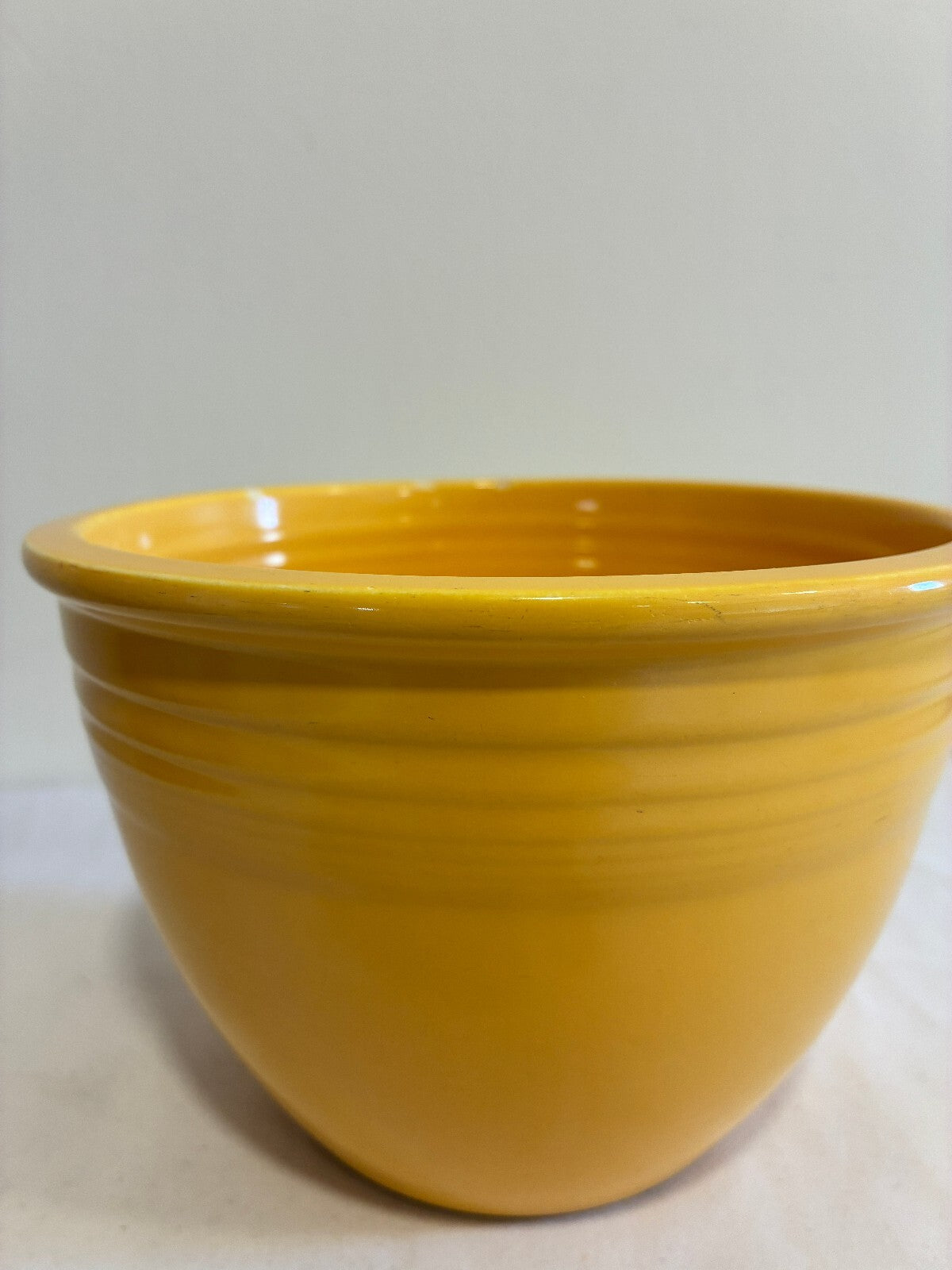 Vintage Fiesta Yellow #3 Mixing Bowl | Homer Laughlin Fiestaware Nesting Bowl