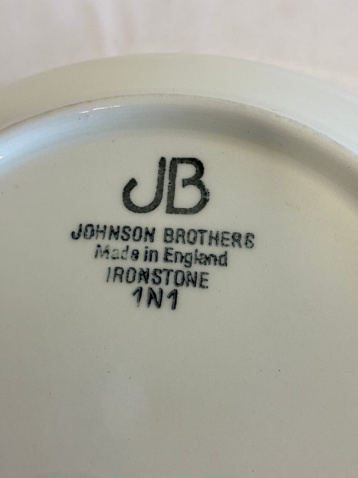 Vintage Johnson Brothers Ironstone Bowl, White England
