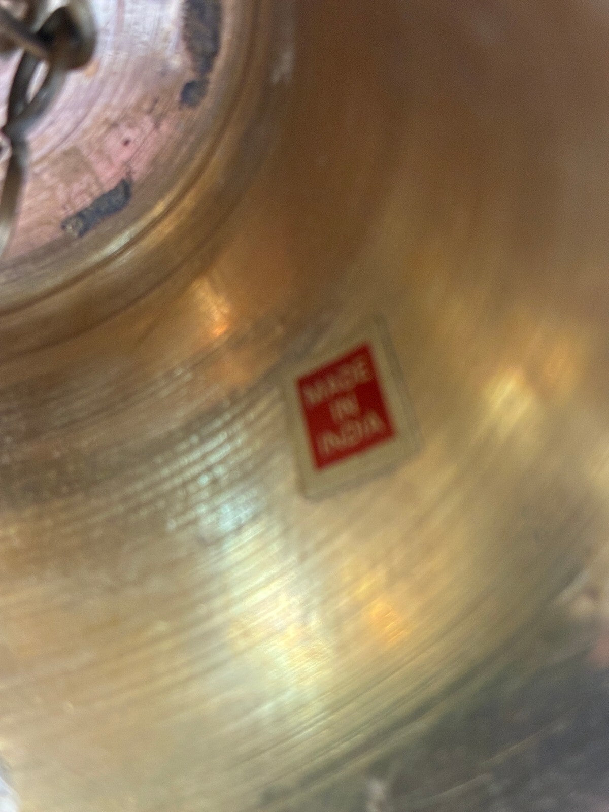Vintage Brass Anchor Bell | Nautical Ship's Bell with Rope Detail |Made in India