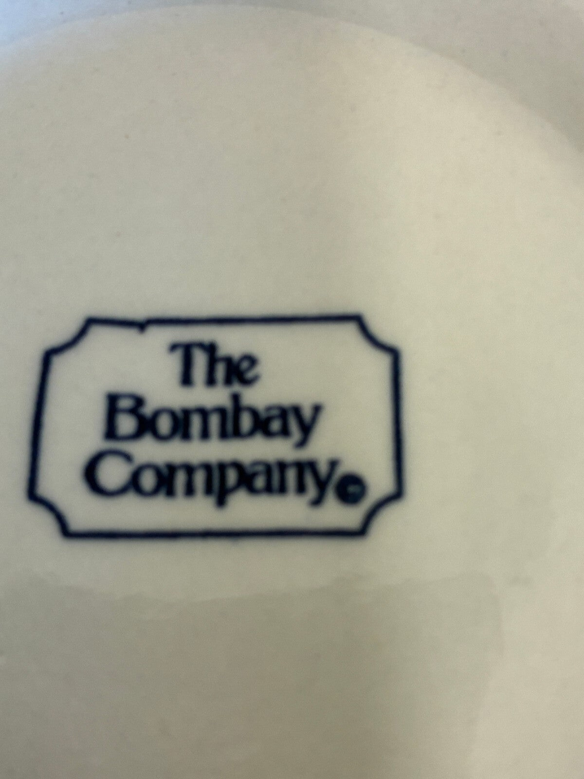 Vintage The Bombay Company Blue and White Lidded Dish, Chinoiserie Trinket Bowl