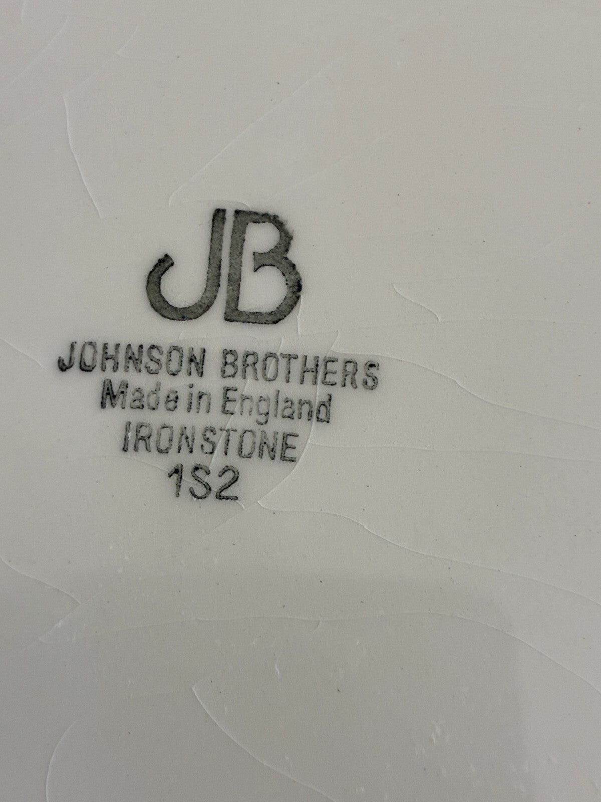 Vintage Johnson Brothers White Ironstone Platter, England