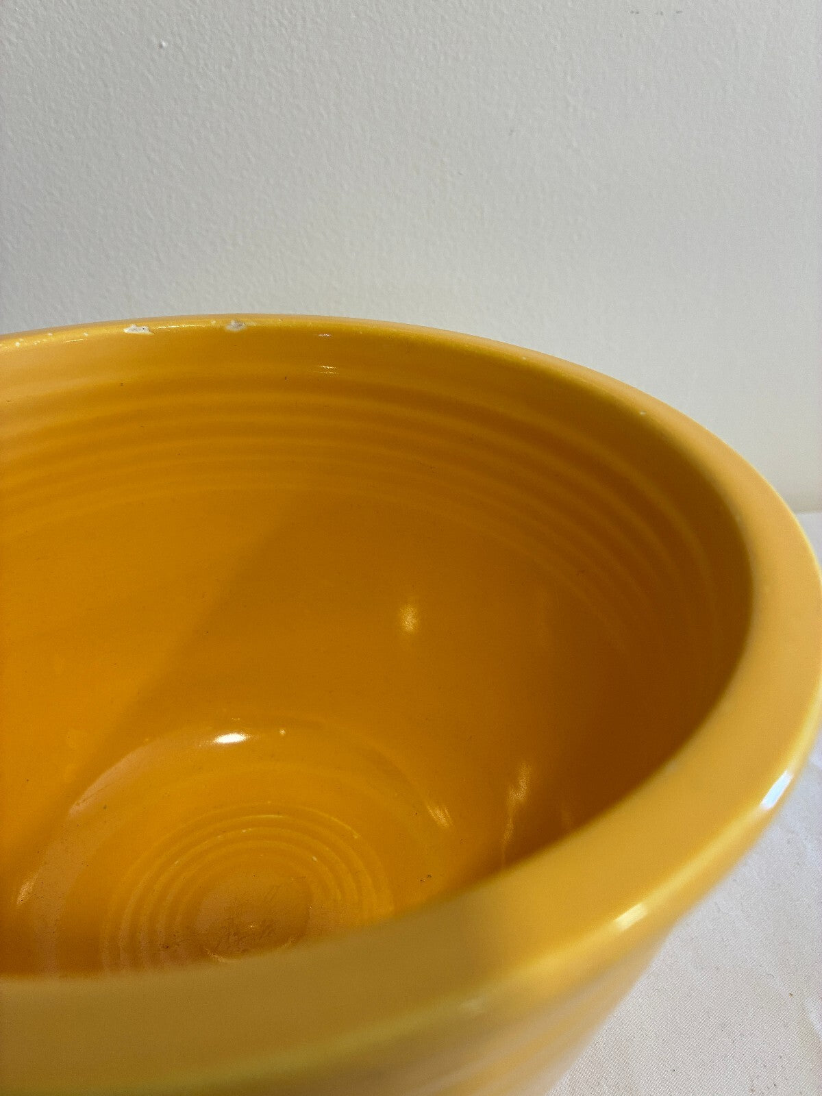 Vintage Fiesta Yellow #3 Mixing Bowl | Homer Laughlin Fiestaware Nesting Bowl