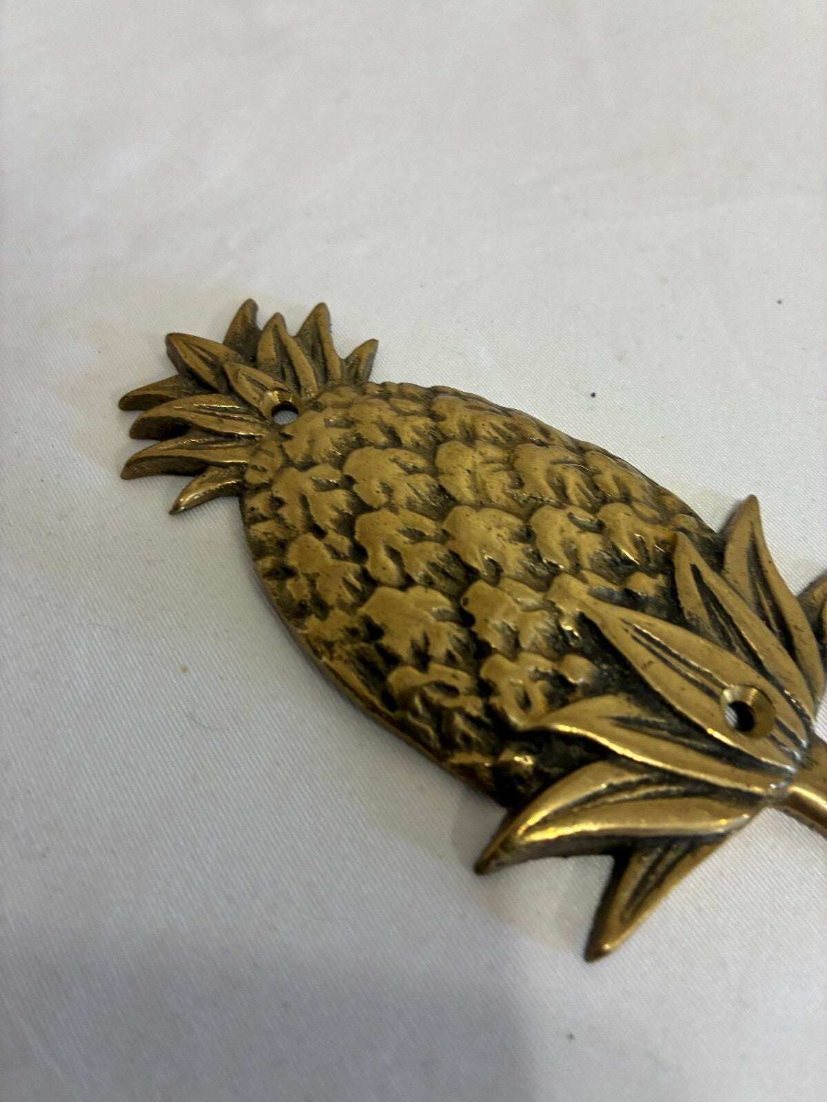Vintage Solid Brass Pineapple Wall Hook