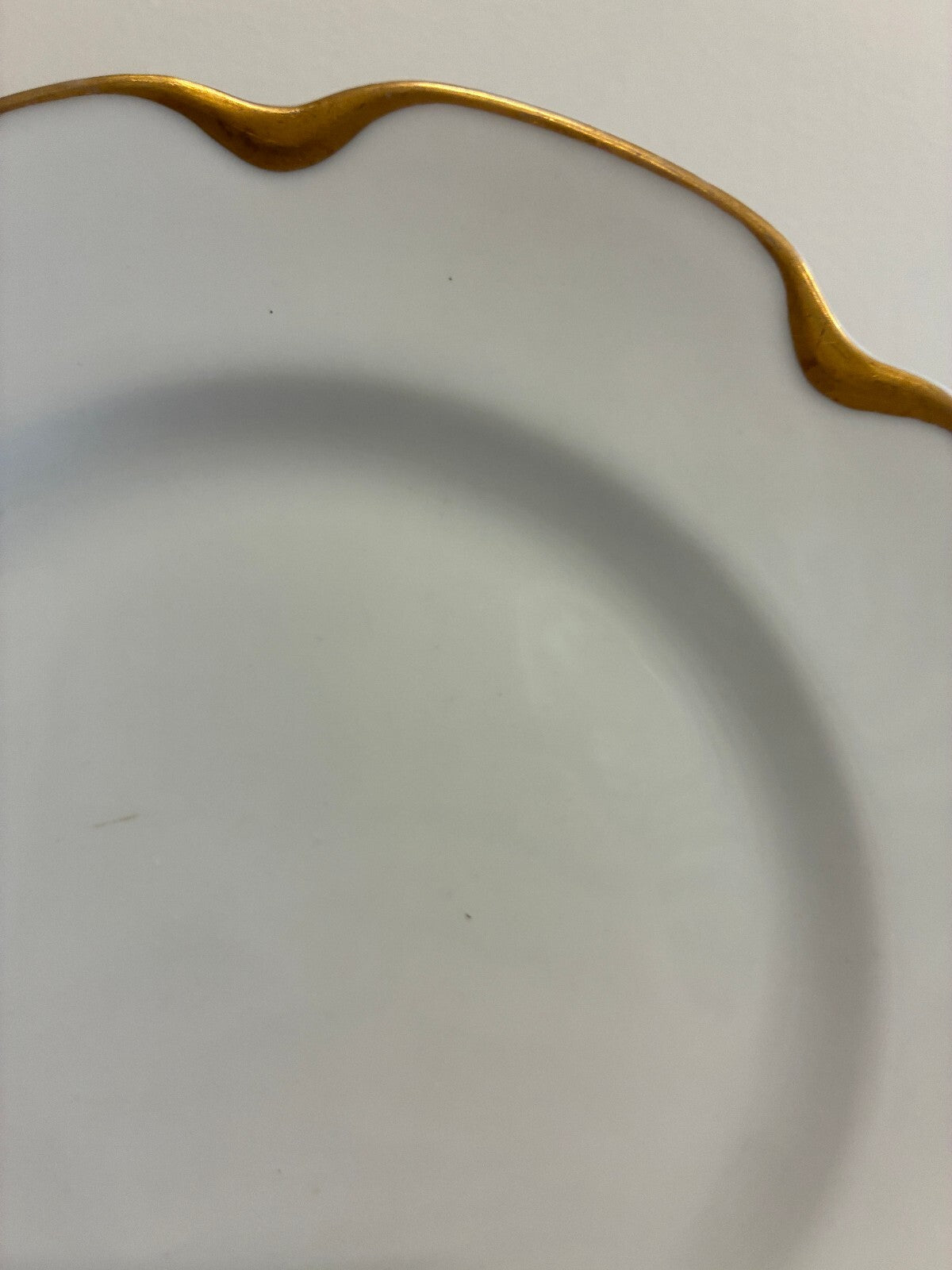 Antique Haviland & Co Limoges Gold  Rim Plates Set of 12, French Porcelain