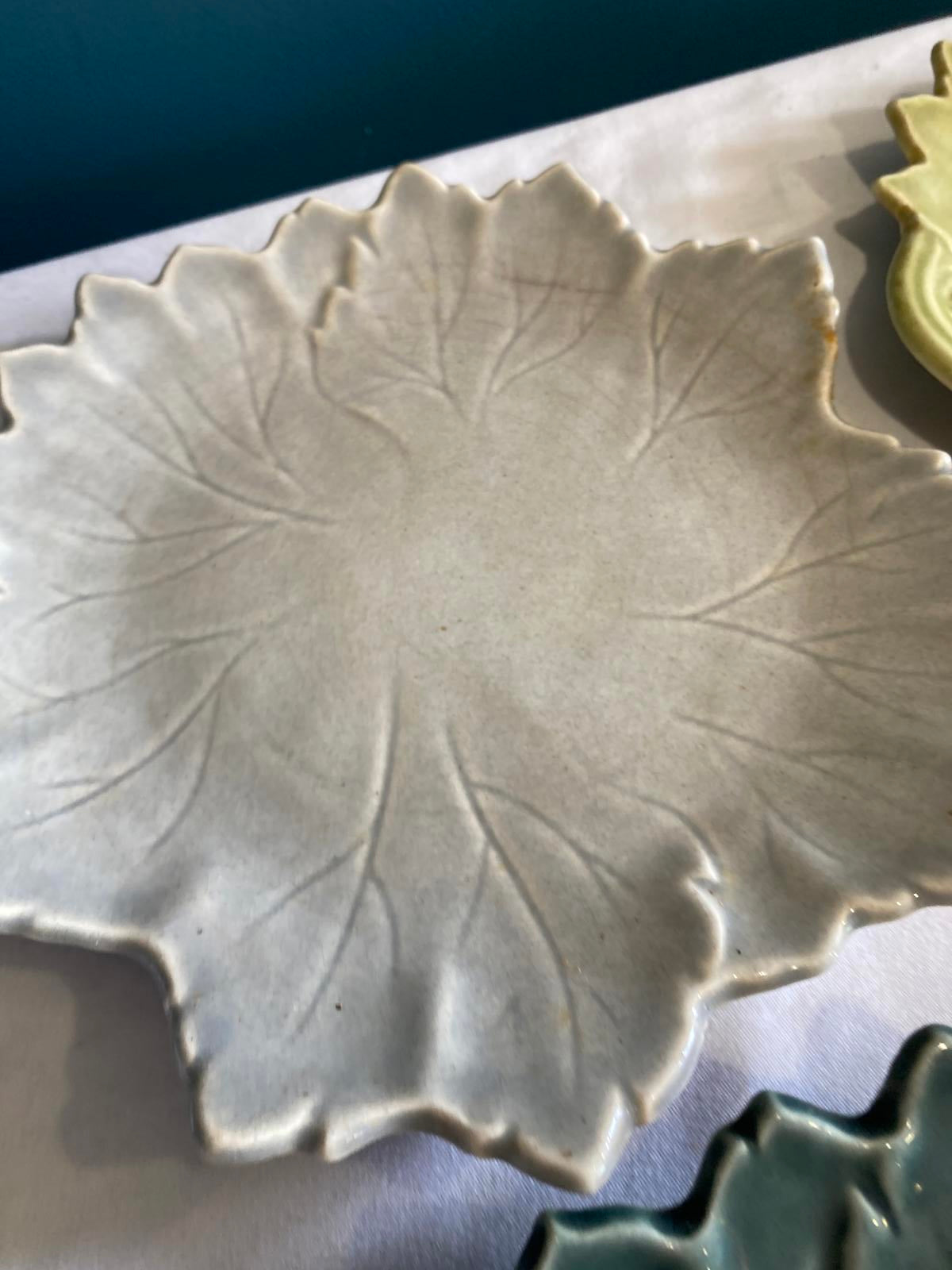 Vintage Woodfield by Steubenville Leaf Plates Set of 6