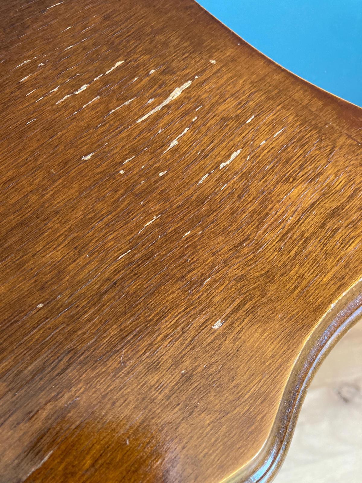 Midcentury Wood Side Table With Magazine Rack