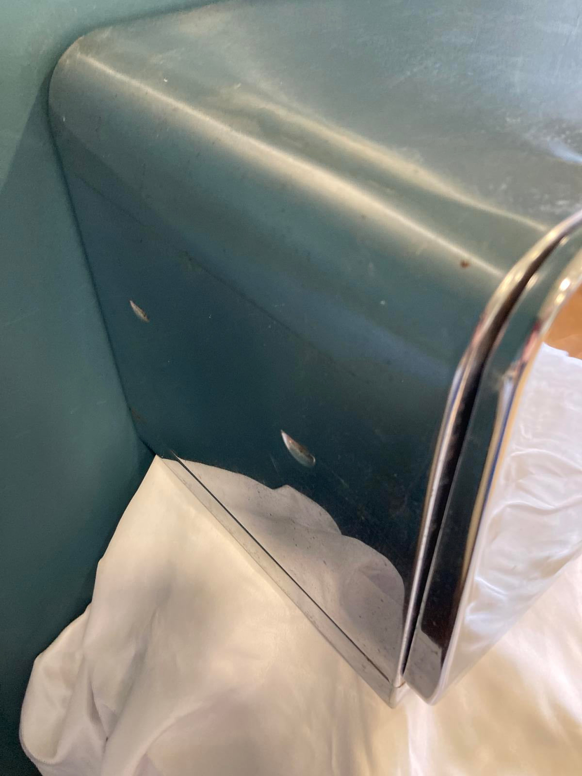 Vintage Chrome Bread Box – Mid-Century Modern Metal Bread Bin