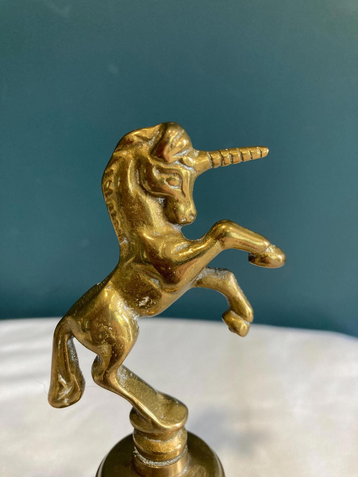 Solid Brass Unicorn Bell
