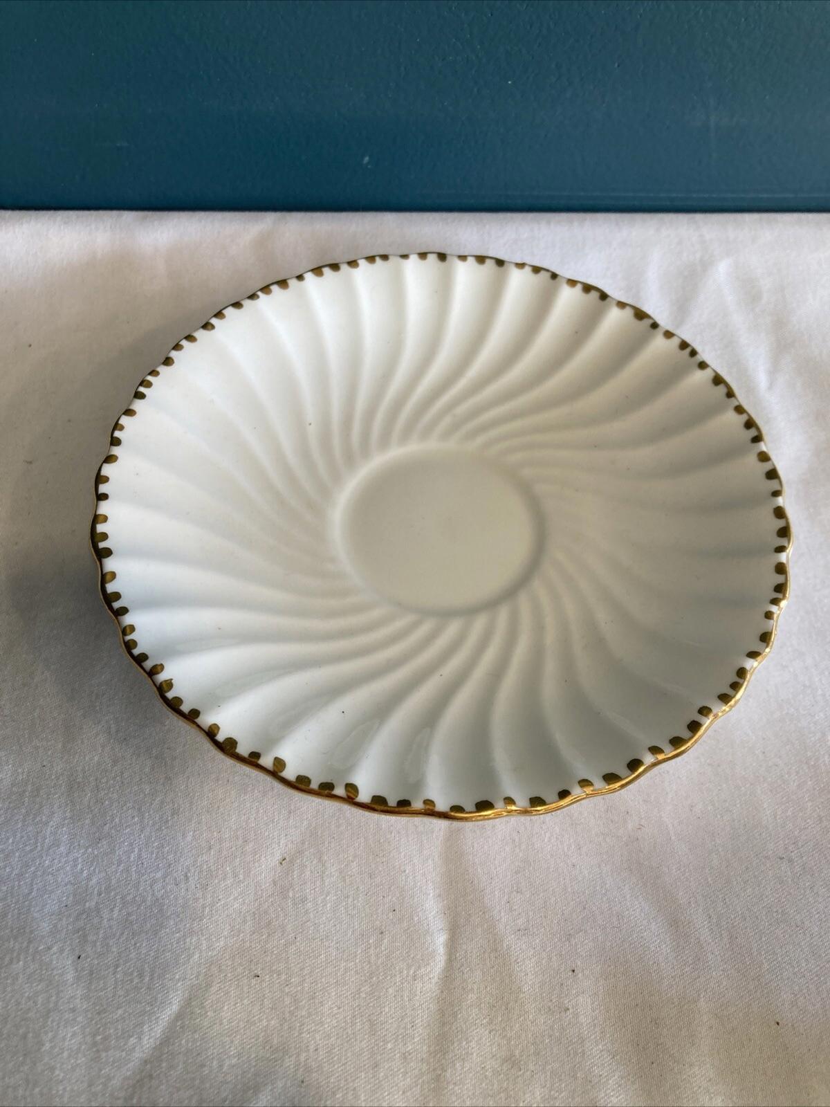 Classic Old Grecian Flute Tea Cup and Saucer, Gladstone England