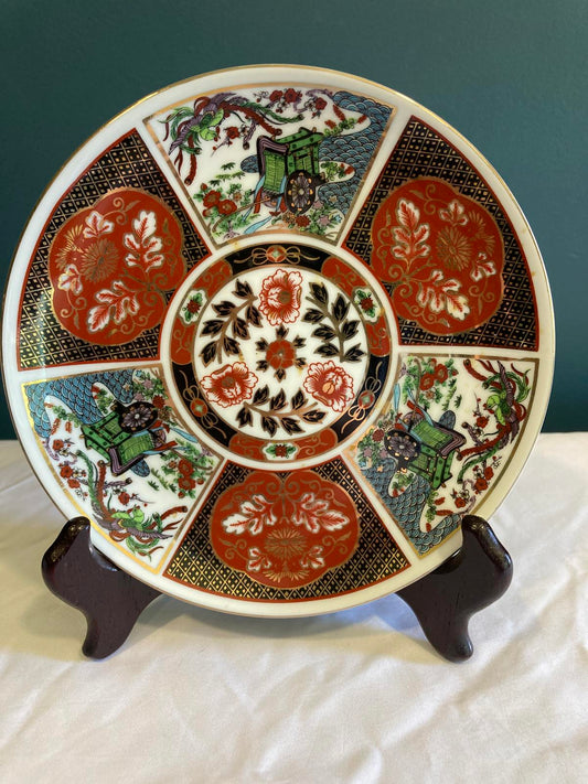 Vintage Japanese Imari Style Decorative Plate