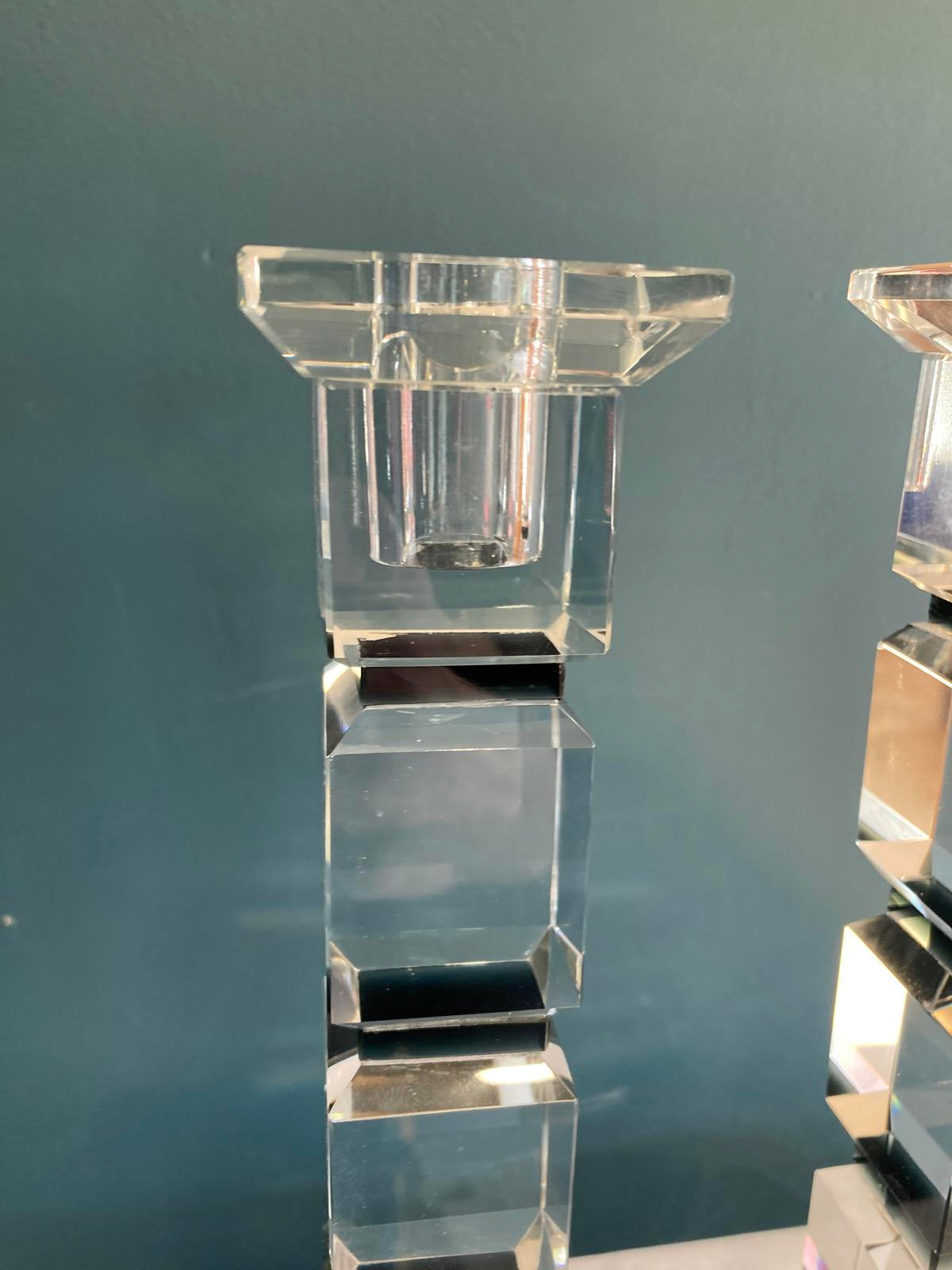 Vintage Godinger Shannon Crystal Candlesticks – Set of 2