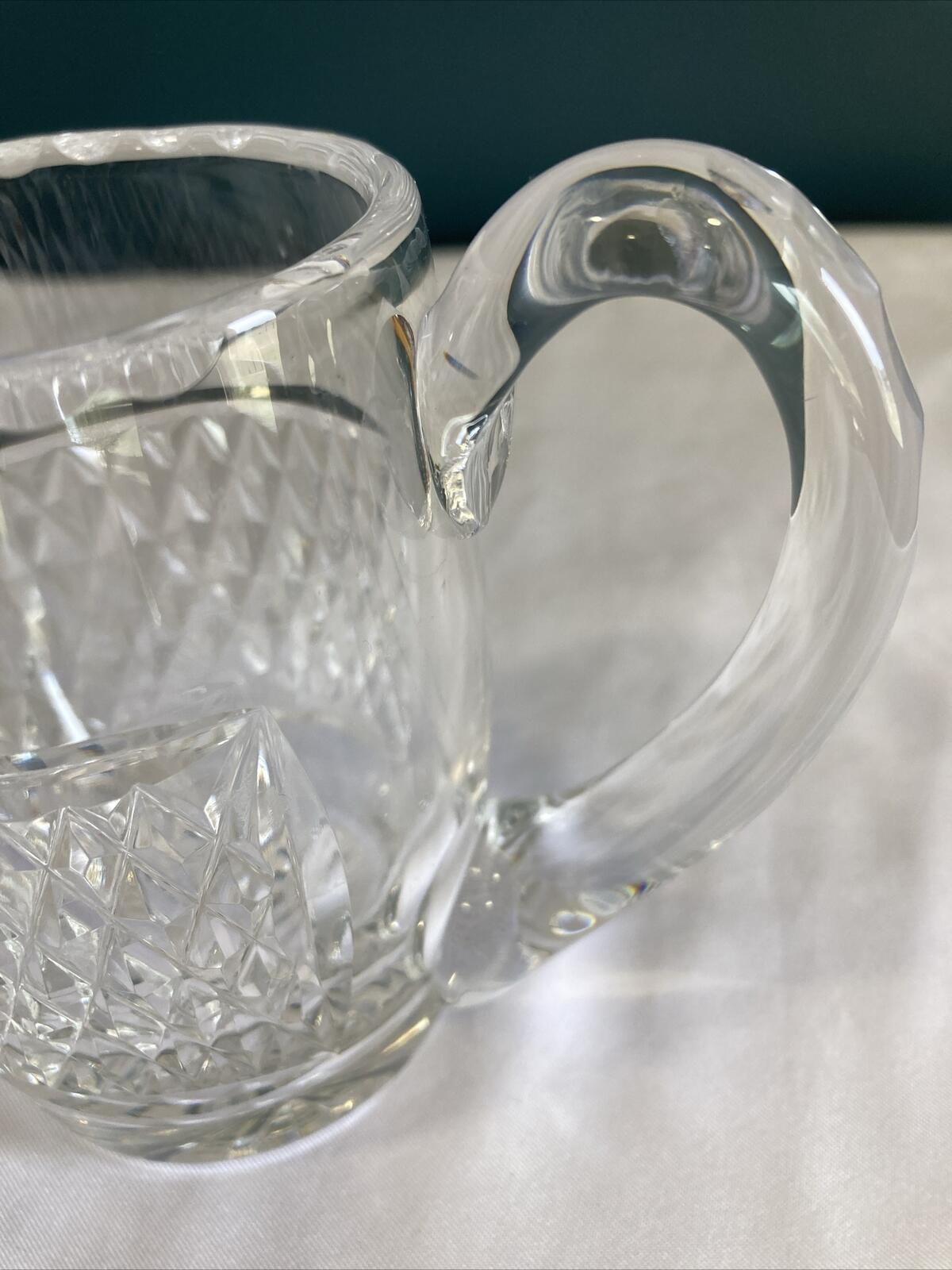 Waterford Crystal Creamer, Diamond Cut Crystal Pitcher, Vintage Waterford Ireland, Fine Crystal Serveware, Vintage Finds