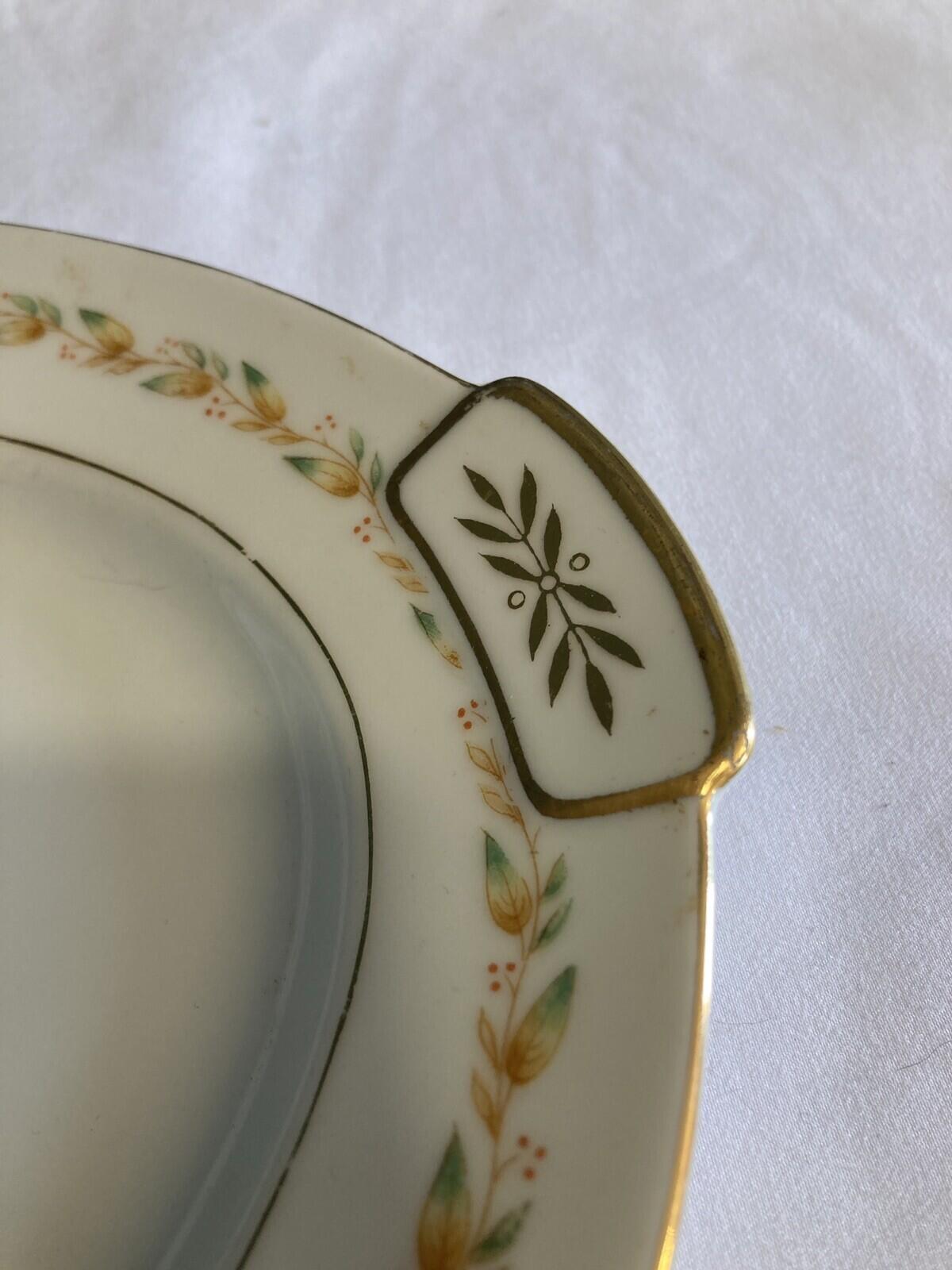 Vintage Mikado China 12.5" Oval Laurel Platter from Occupied Japan Roses Gilt