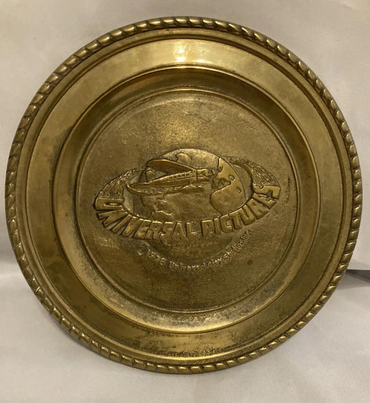 Vintage Universal Pictures 1978 Brass Plate 8”