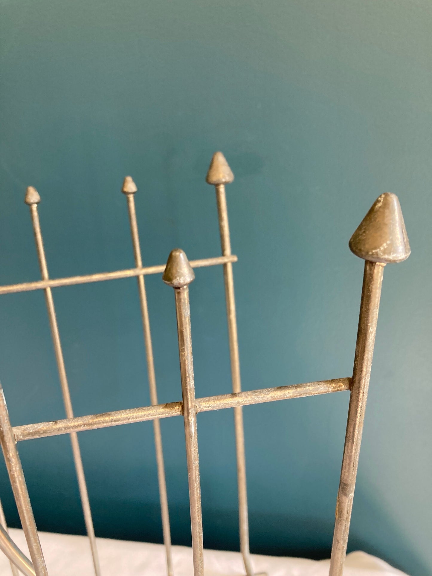 Vintage Metal Double Sided Magazine Rack