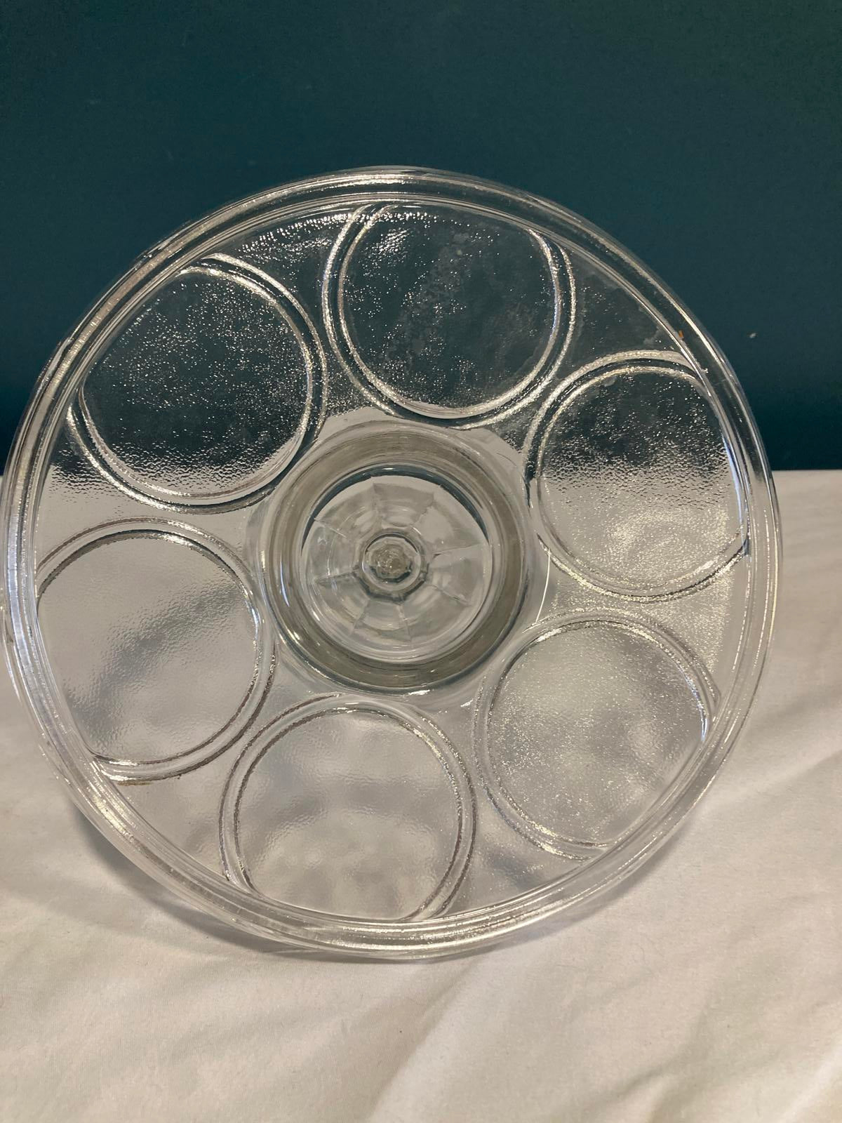 Vintage Glass Cup Holder Stand