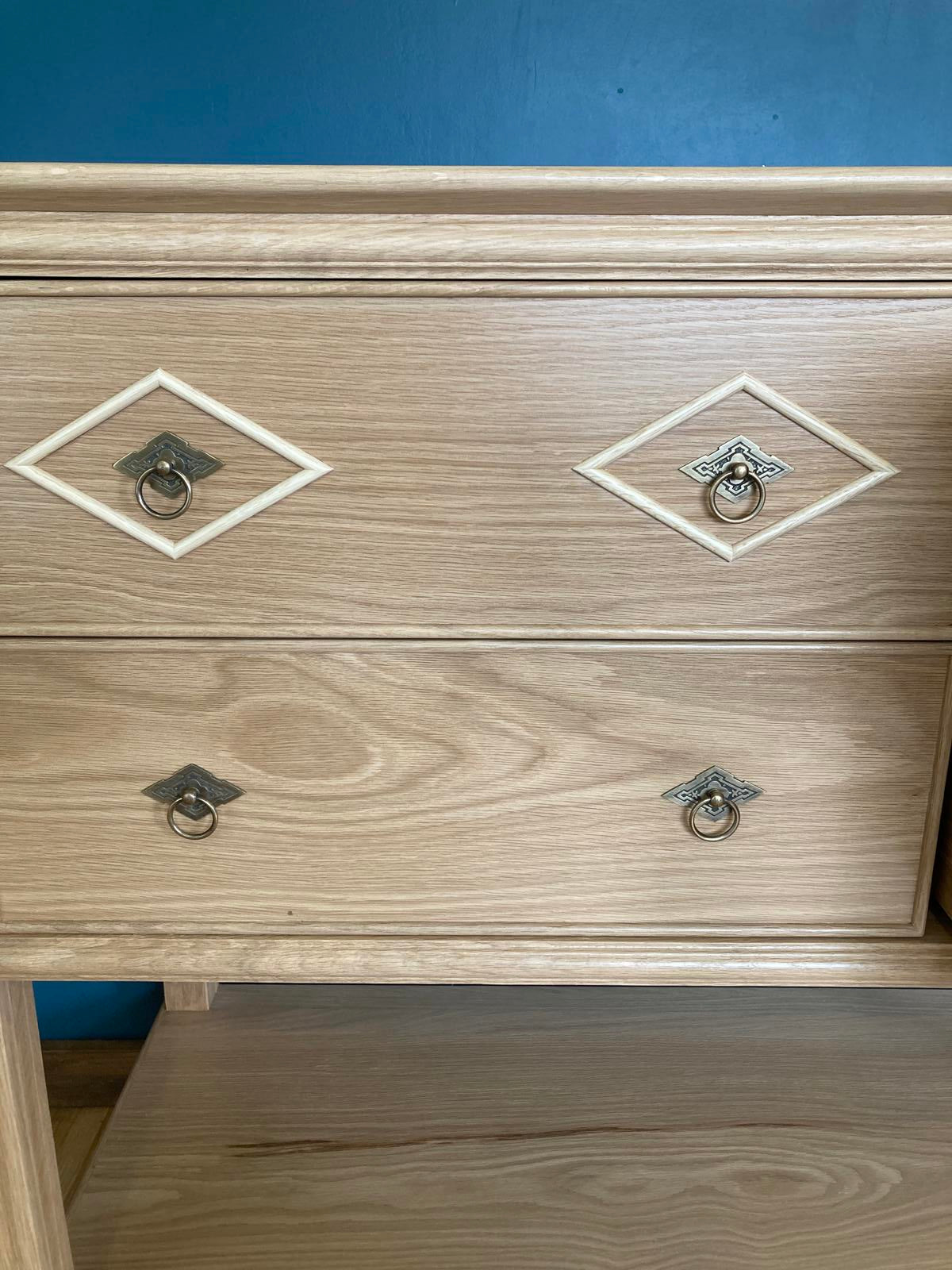 Handmade Solid Oak Console with Drawers – Entryway Table – Custom Wood Sideboard