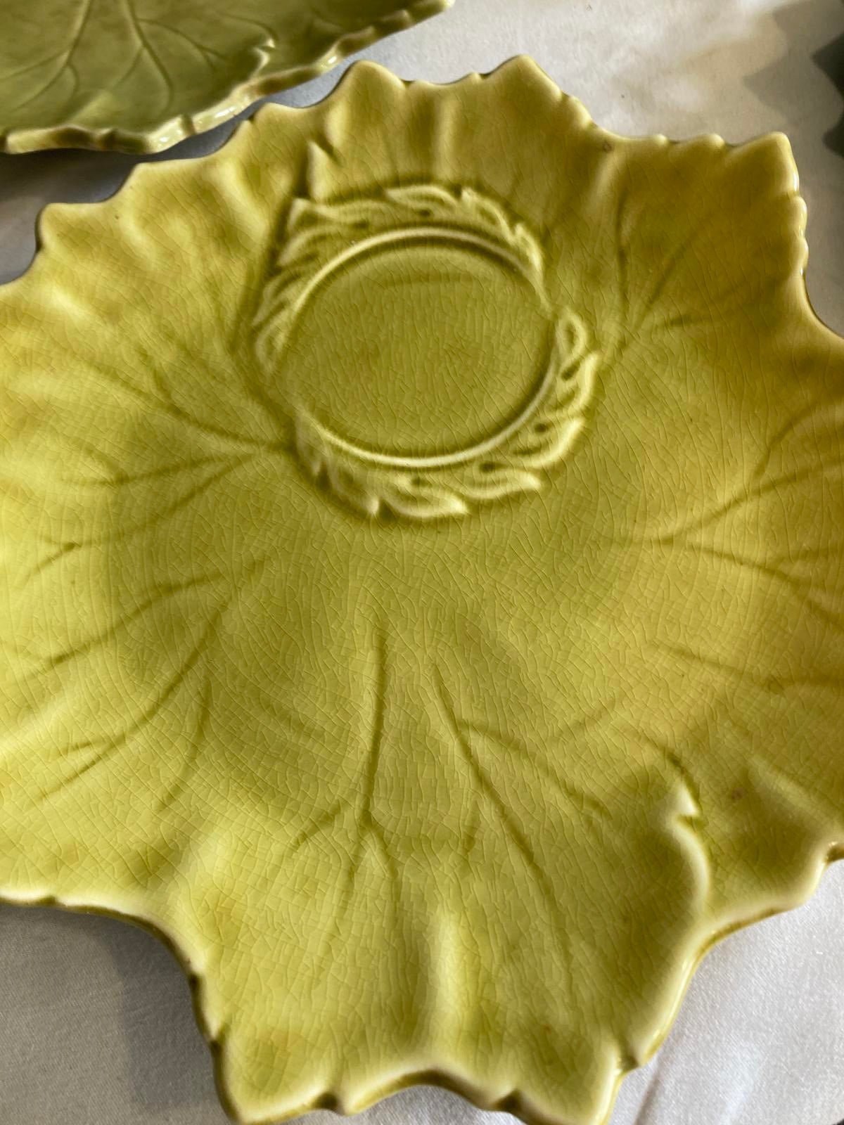 Vintage Woodfield by Steubenville Leaf Plates Set of 6