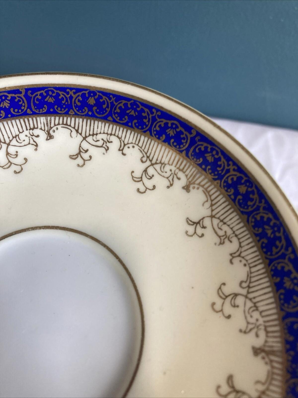 Regal China Demitasse Purple and Gold Tea Cup & Saucer