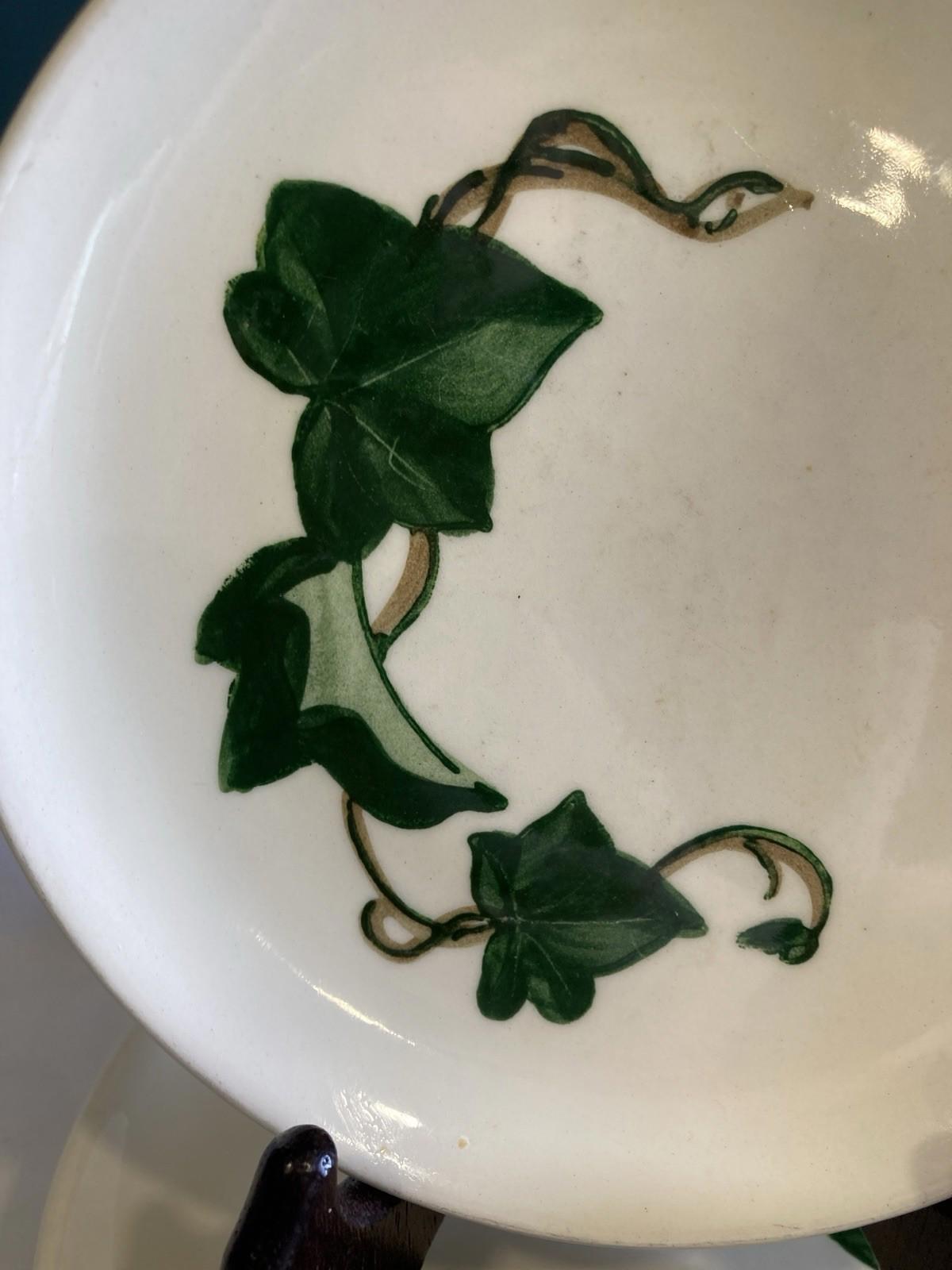 Vintage Metlox Poppytrail California Ivy Bread & Butter Plates – Set of 4 – 6.5” USA Pottery