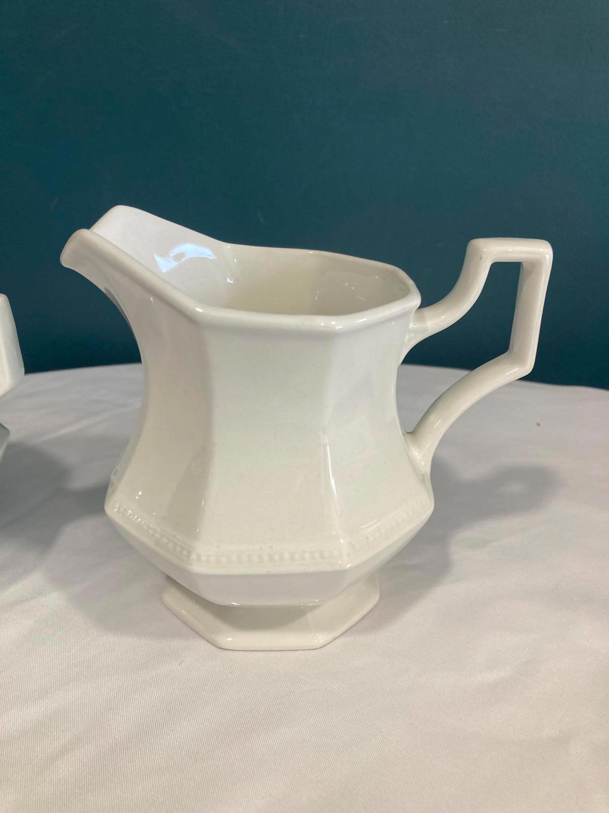 Vintage Johnson Brothers England Ironstone Cream and Sugar