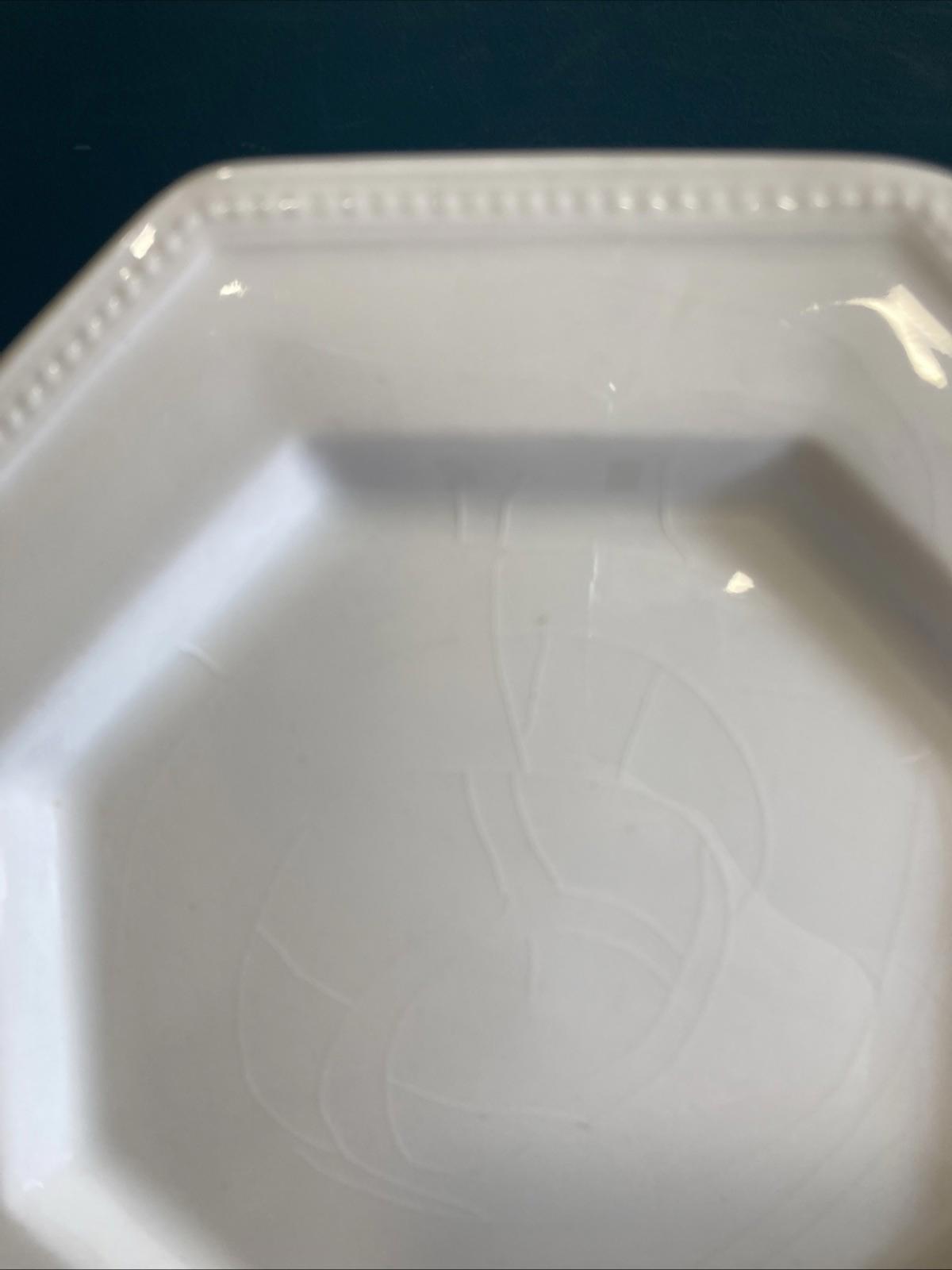 Set of 12 Vintage Johnson Brothers Heritage White 6" Bread Plate Made in England