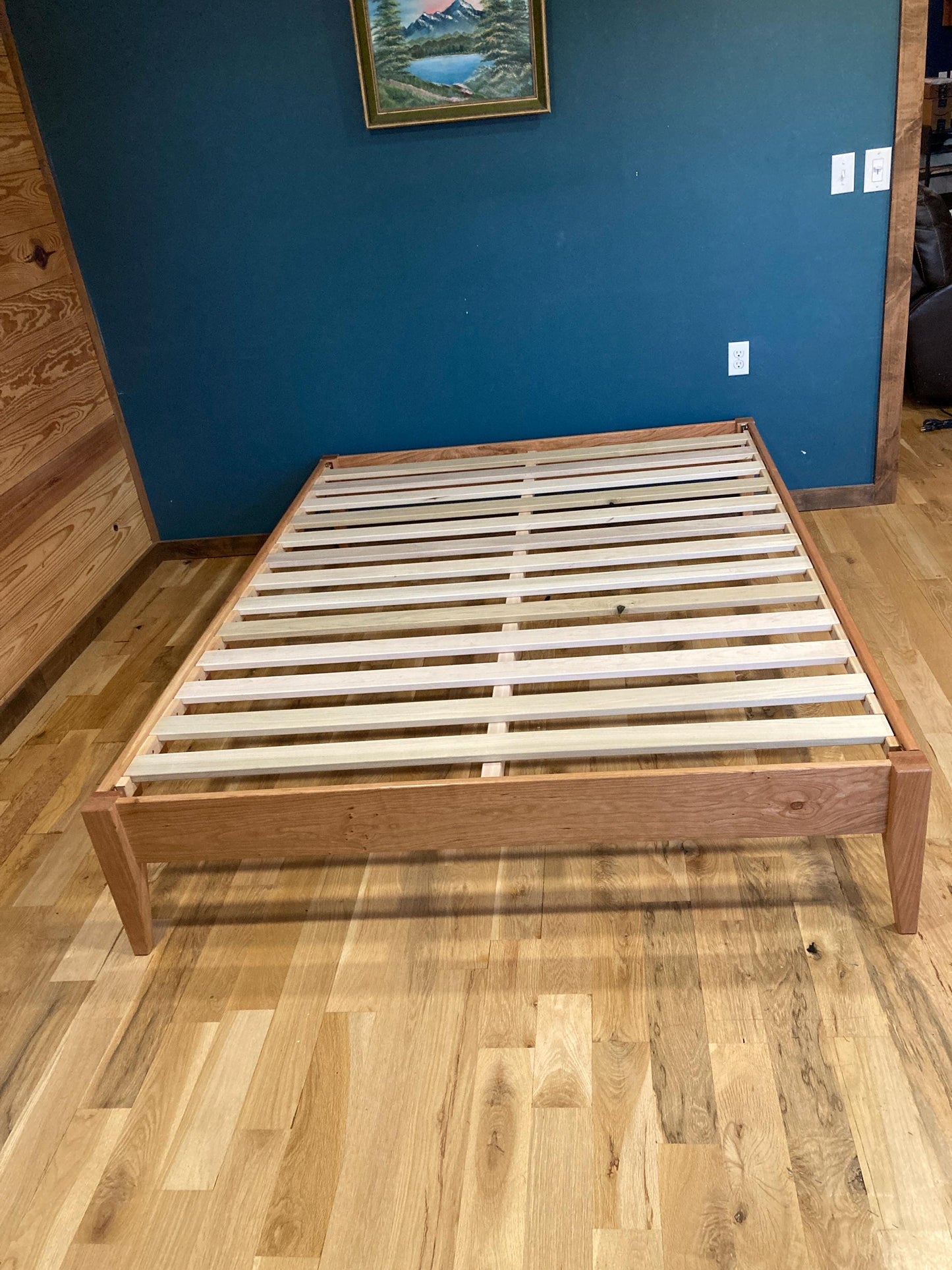 New Handmade Solid Cherry Platform Bed Frame