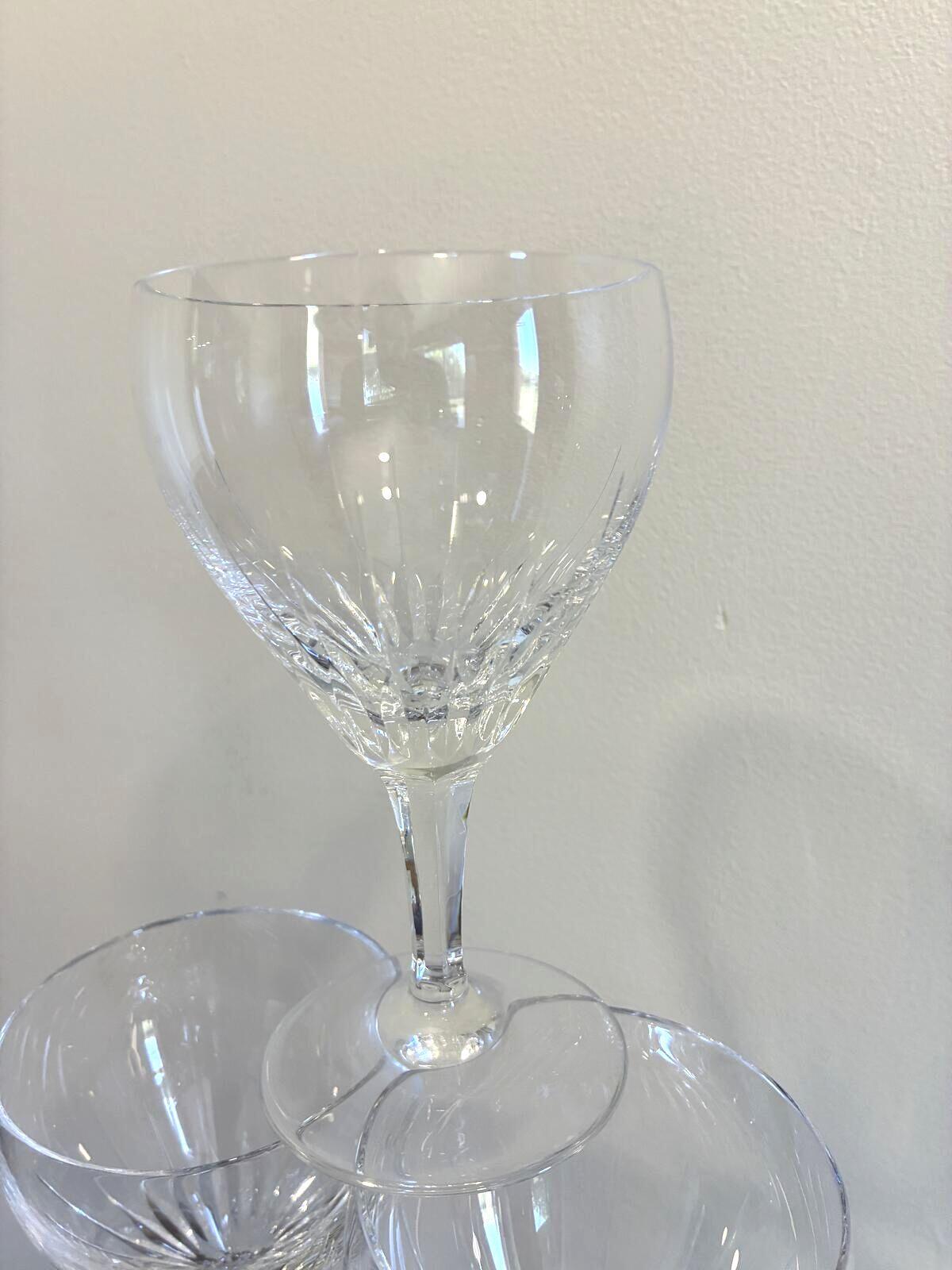 Vintage Josair Germany Crystal Water Glasses Set of 10 Elegant Stemware