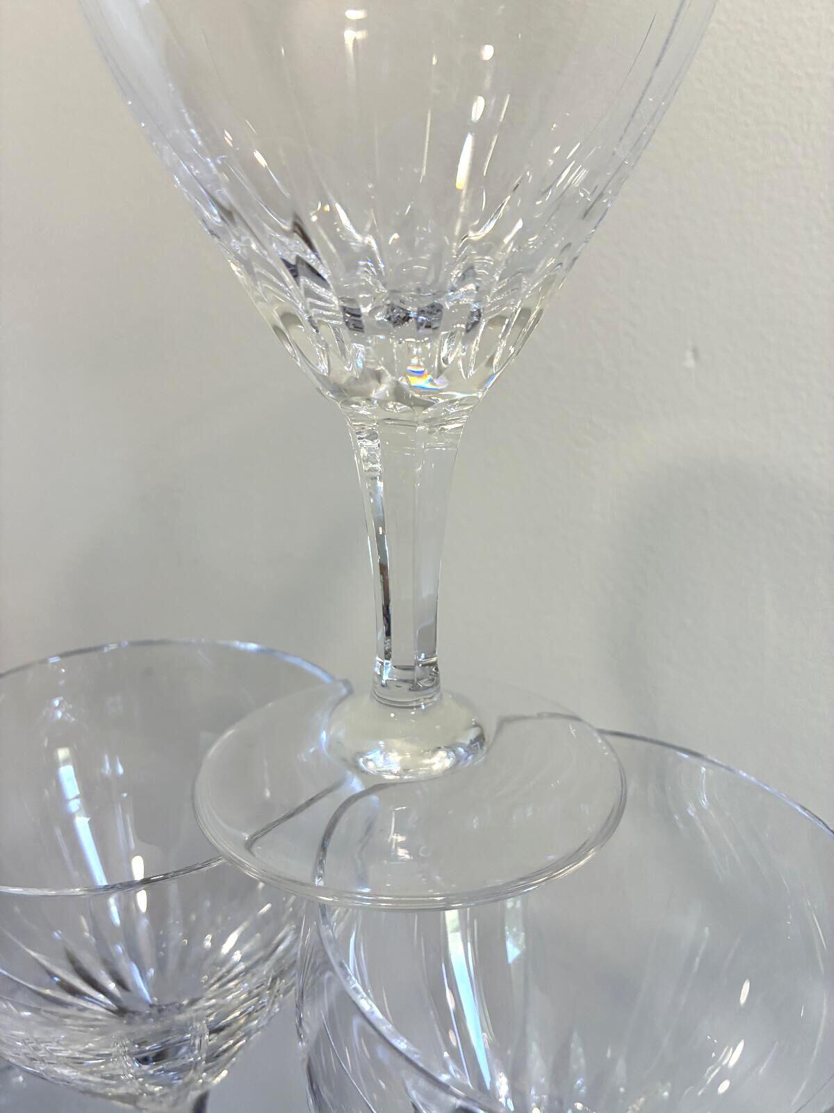 Vintage Josair Germany Crystal Water Glasses Set of 10 Elegant Stemware