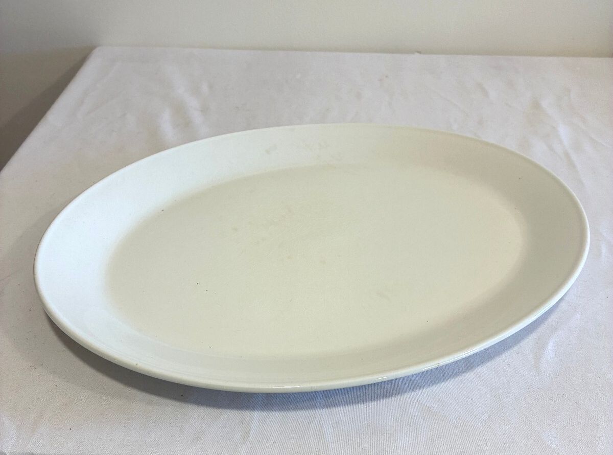 Vintage Johnson Brothers White Ironstone Platter, England