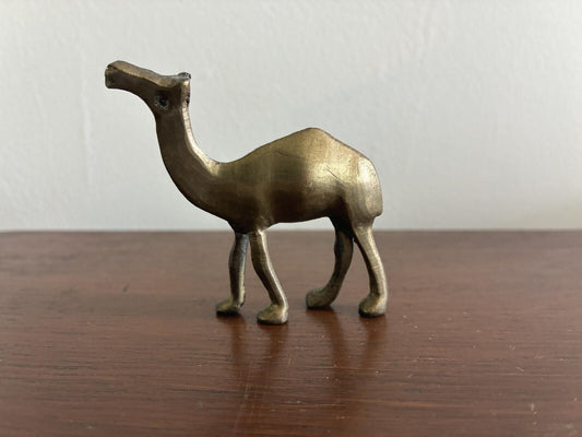 Vintage Brass Camel Figurine | Boho Mid Century Modern Decor