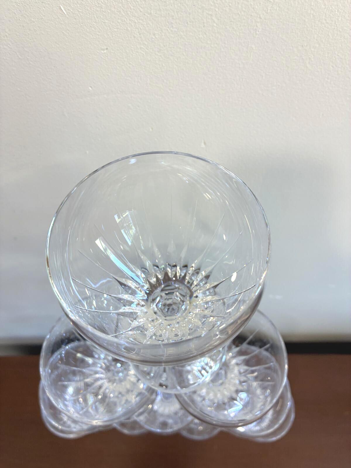 Vintage Josair Germany Crystal Water Glasses Set of 10 Elegant Stemware