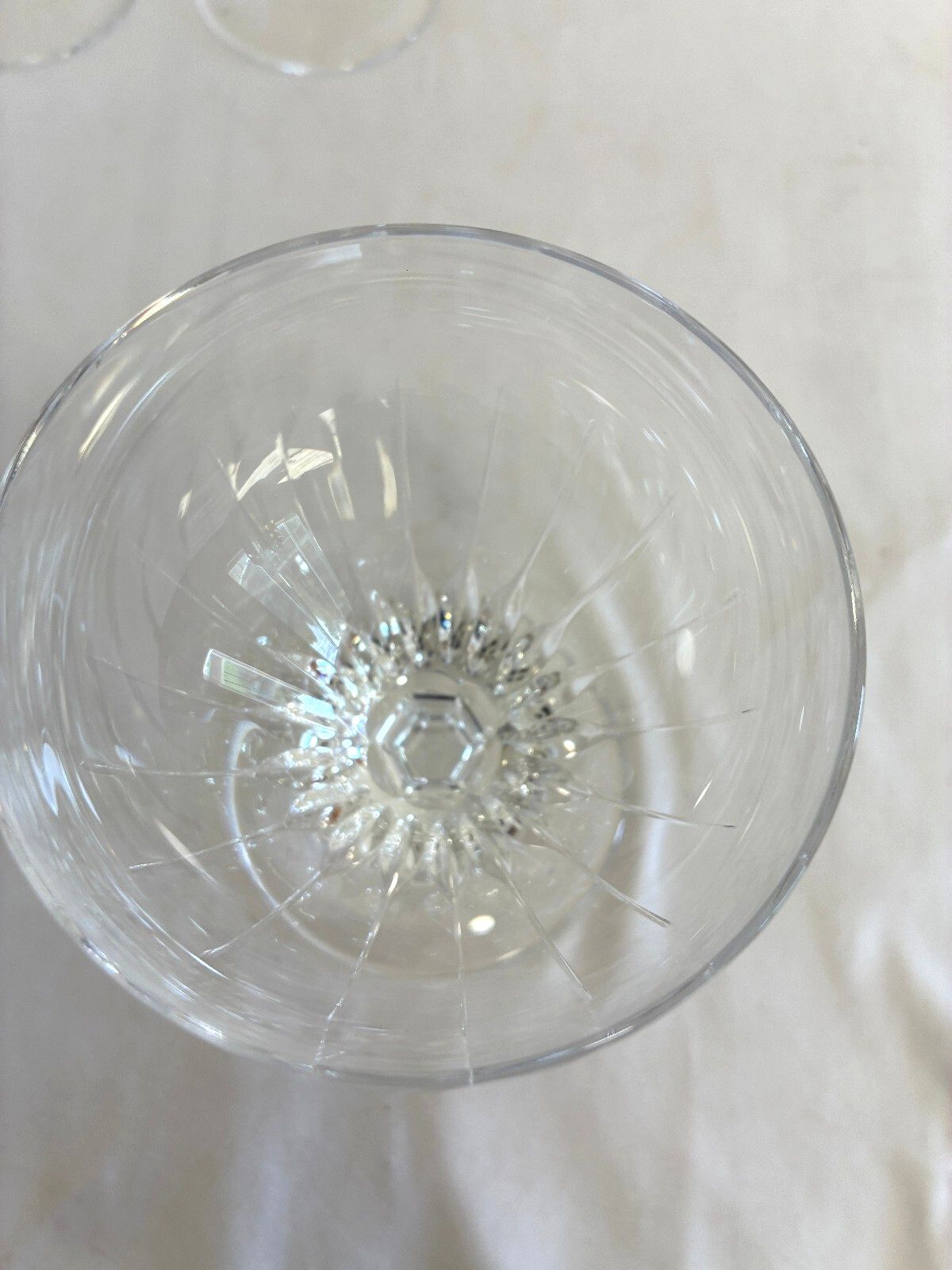 Vintage Josair Germany Crystal Water Glasses Set of 8 Elegant Stemware